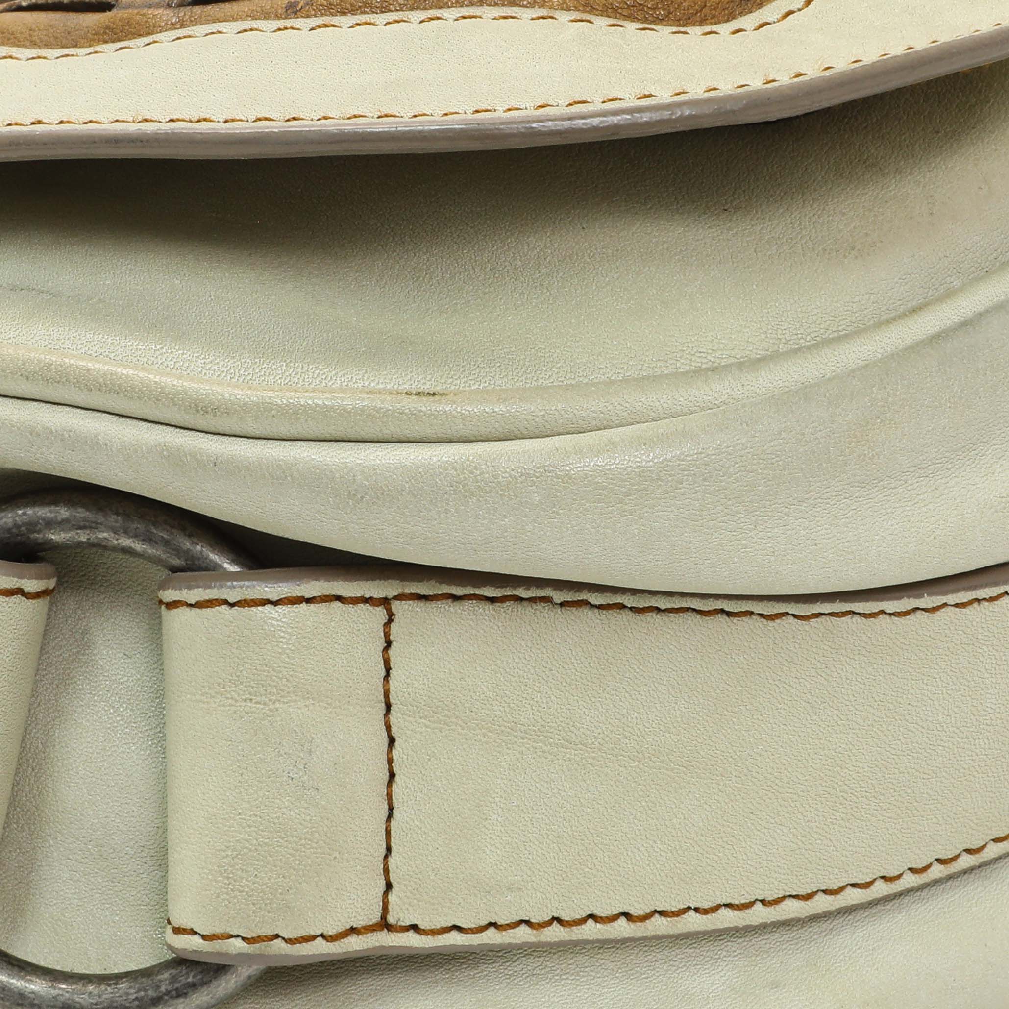 Christian Dior Calfskin Gaucho Saddle Bag - Image 4