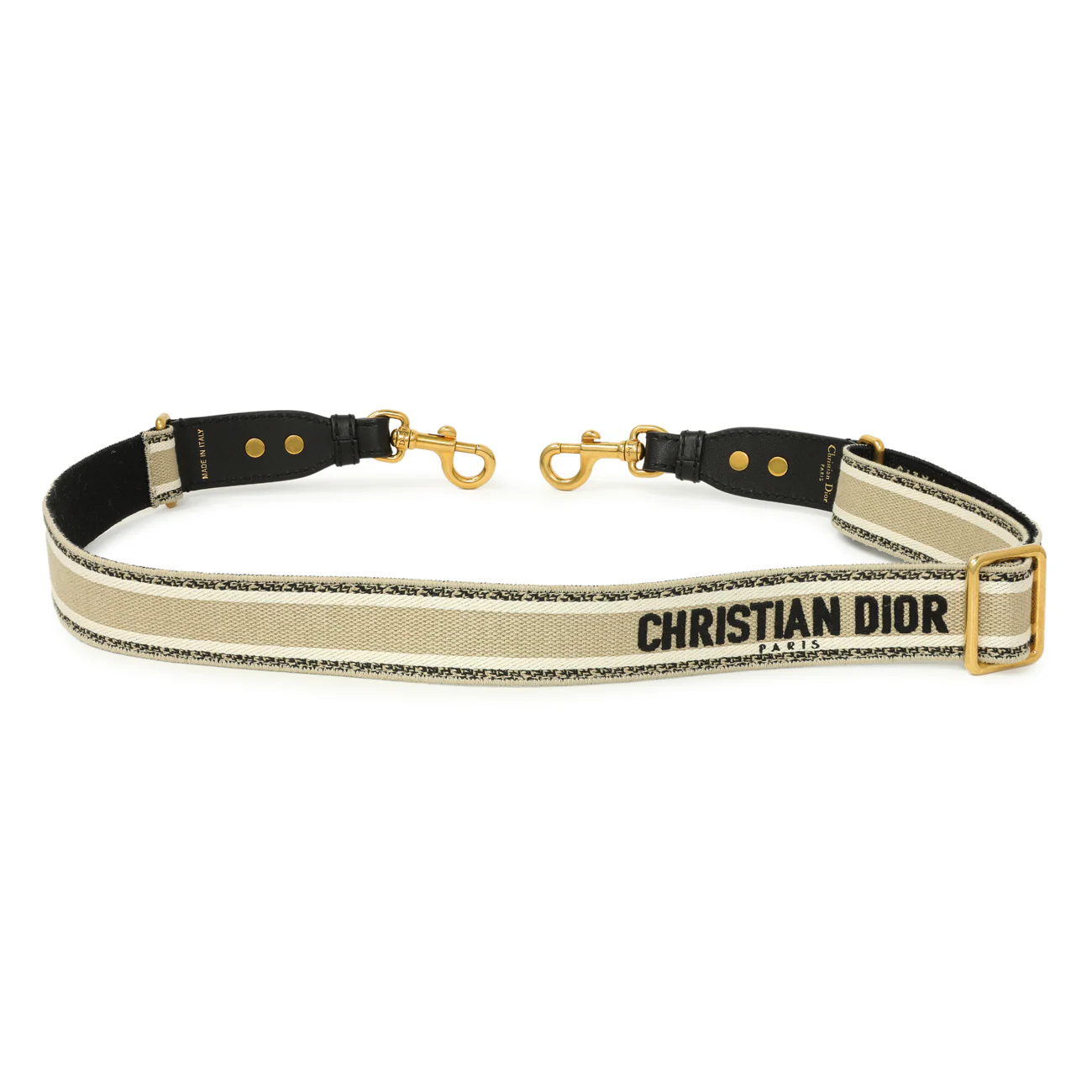 Christian Dior Canvas Embroidered Shoulder Strap - Image 2