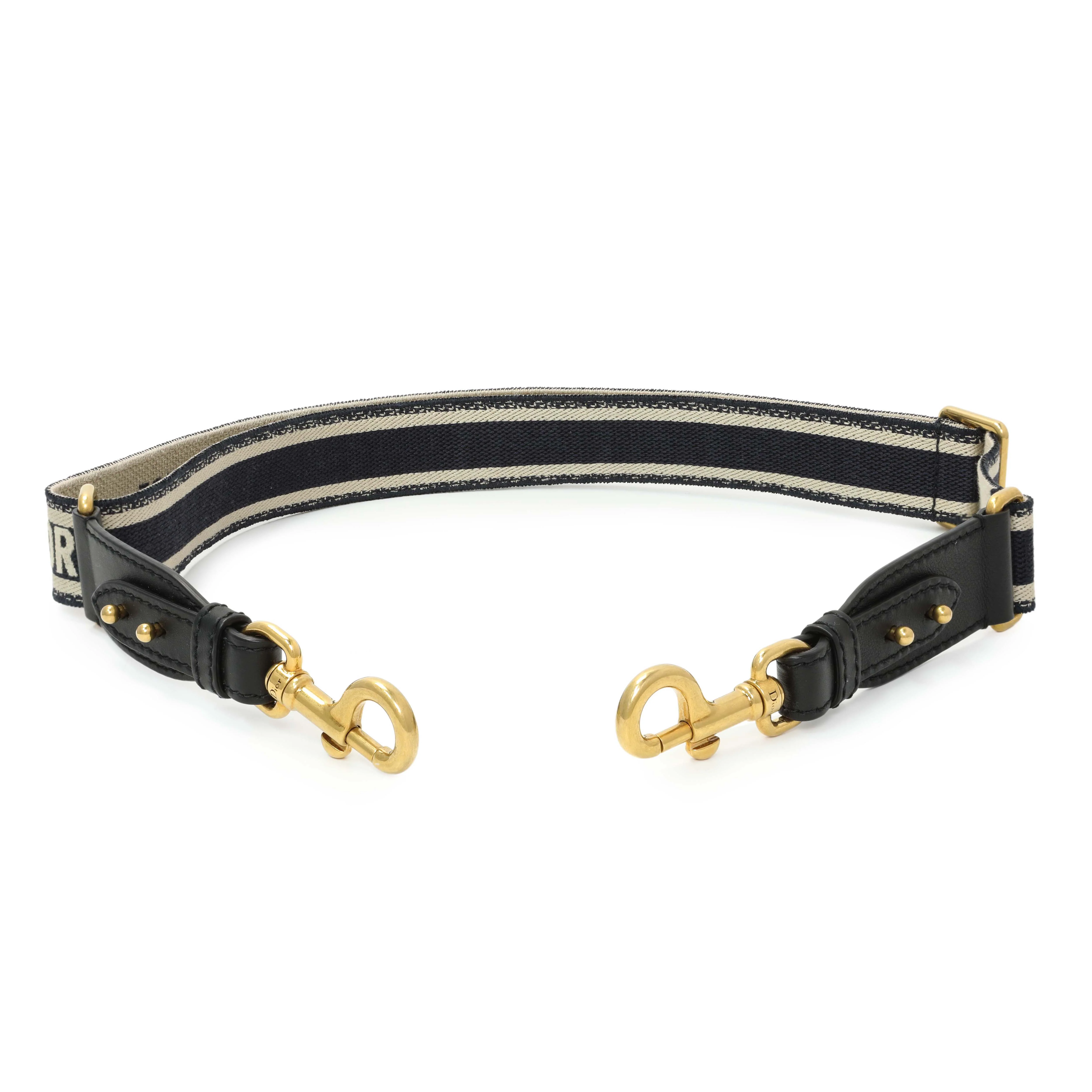Christian Dior Canvas Embroidered Shoulder Strap - Image 2