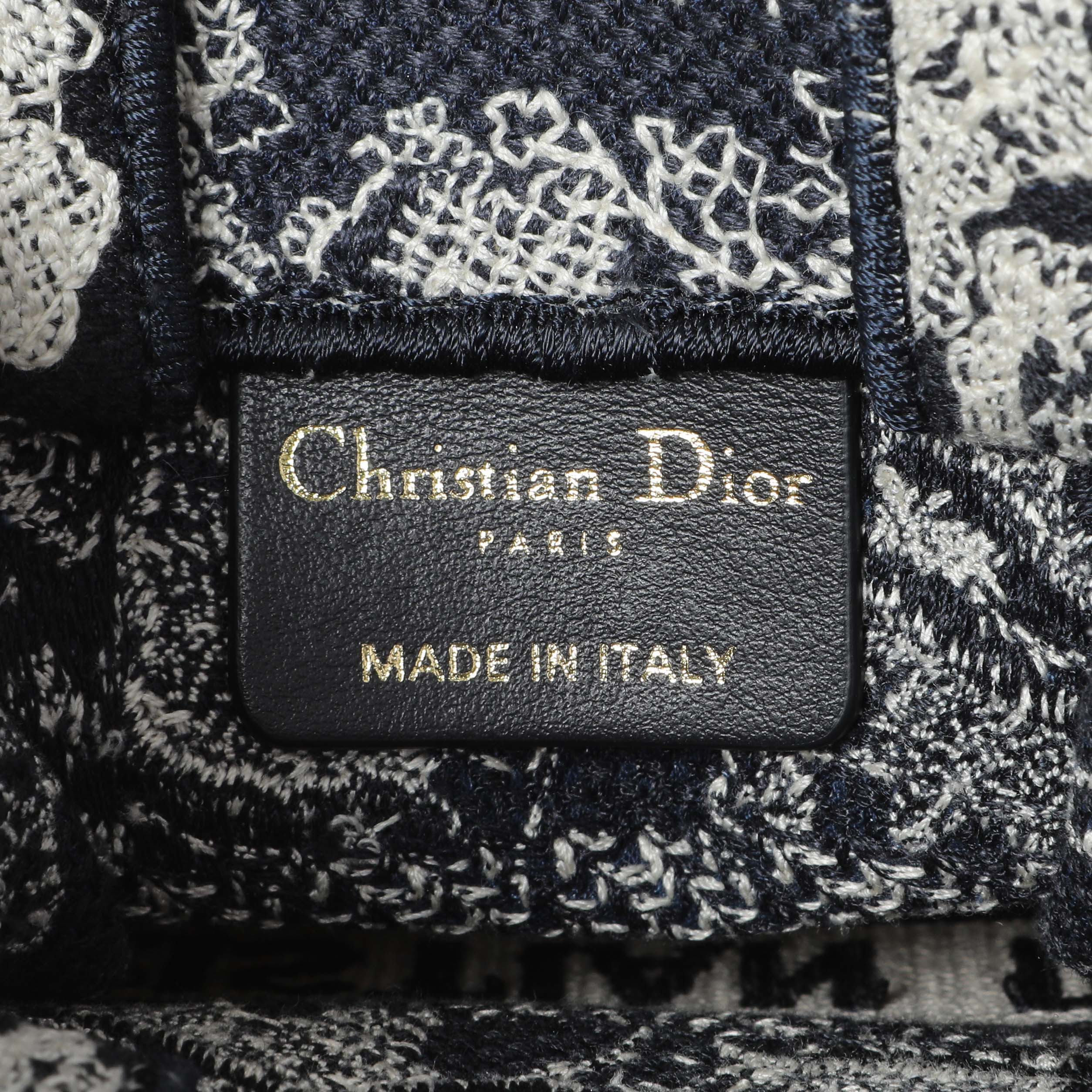 Christian Dior Canvas Toile de Jouy Reverse Embroidered Mini Book Tote Phone Bag - Image 5