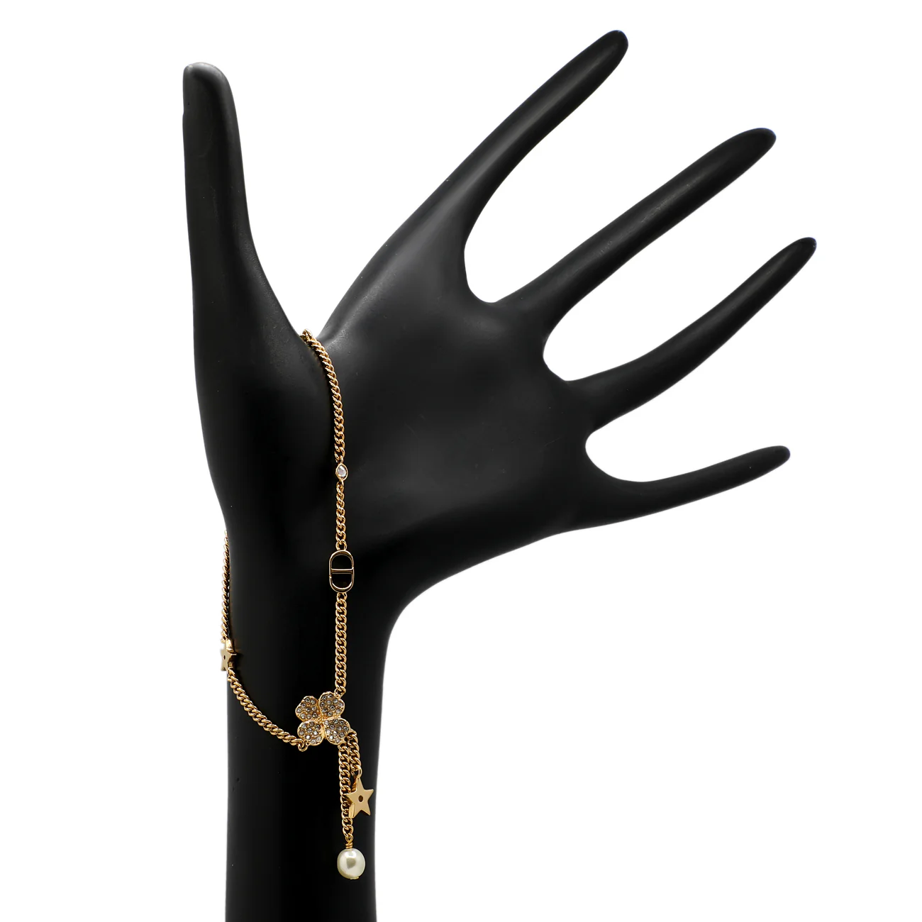 Christian Dior CD Crystal Clover Bracelet - Image 3