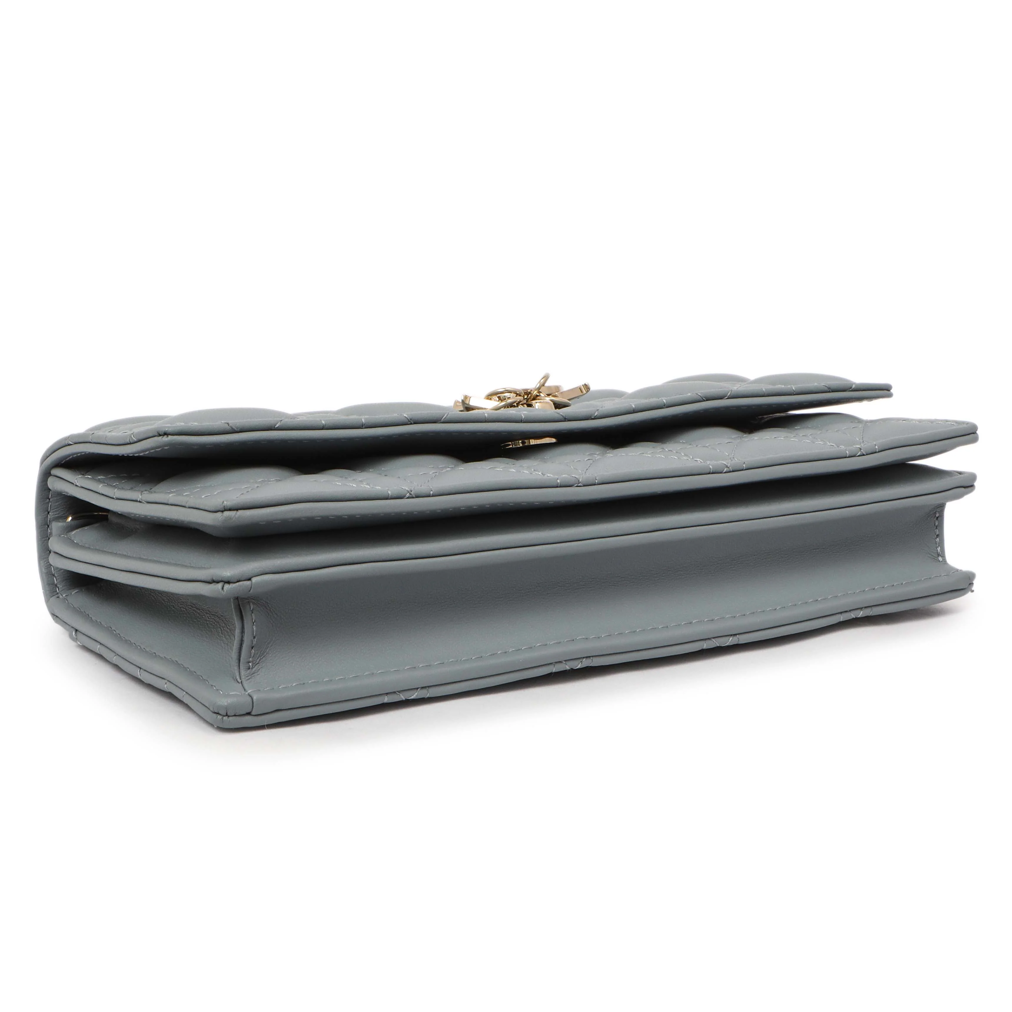 Christian Dior Cloud Blue Lambskin Mini Miss Dior - Image 3