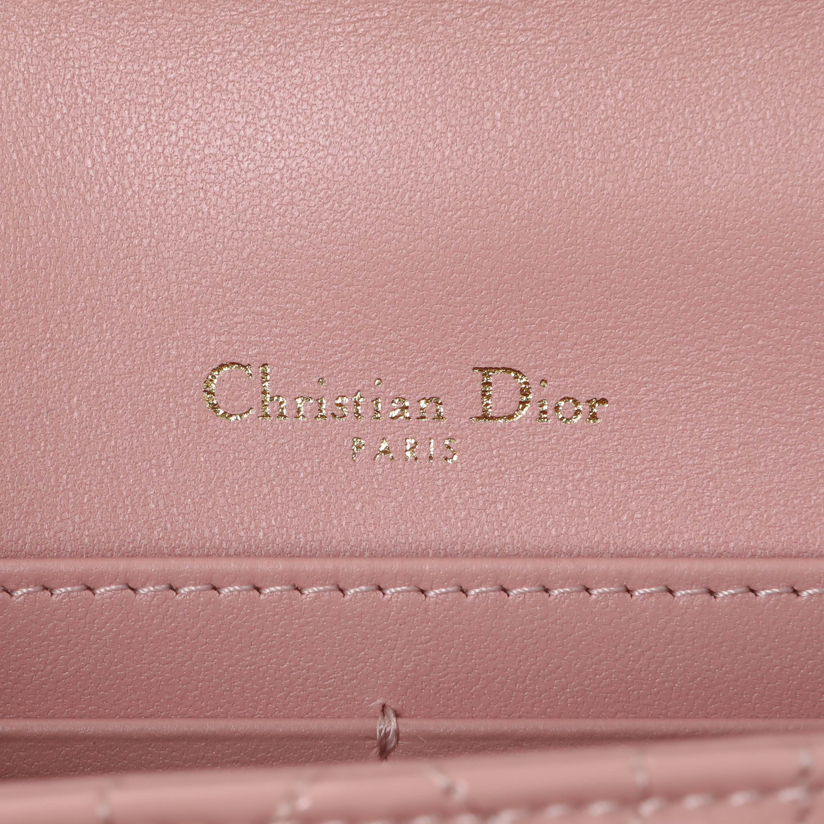 Christian Dior Dusty Pink Patent Cannage My Dior Daily Chain Pouch - Image 5