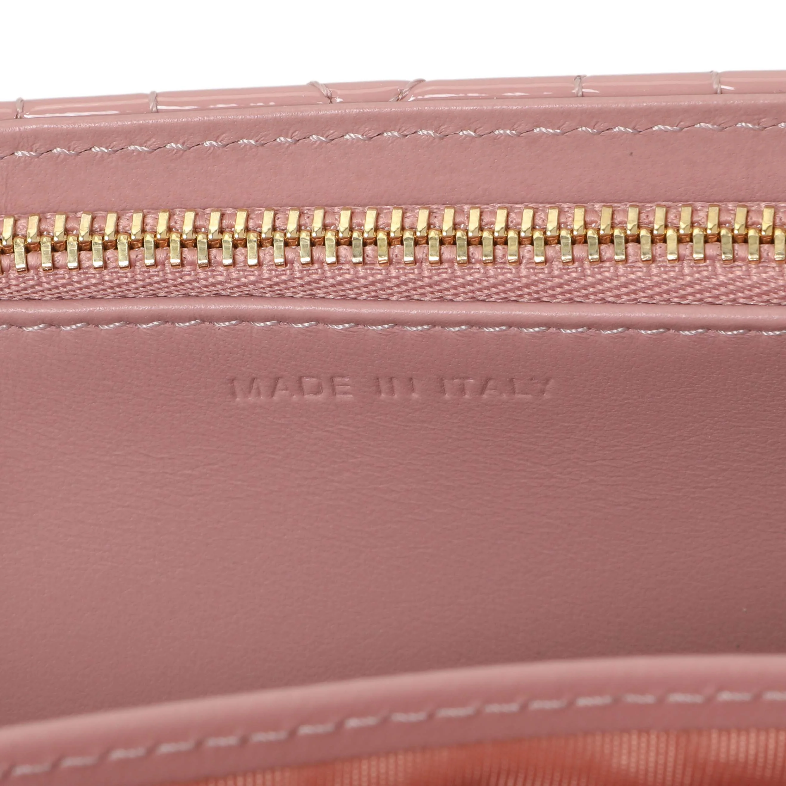 Christian Dior Dusty Pink Patent Cannage My Dior Daily Chain Pouch - Image 6