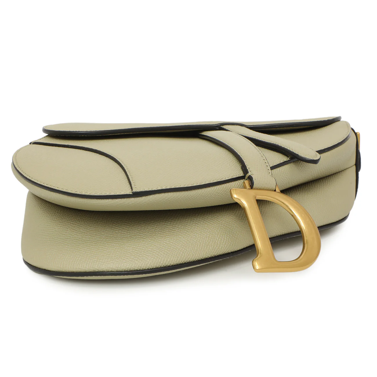 Christian Dior Ethereal Green Grained Calfskin Saddle Bag - Image 3