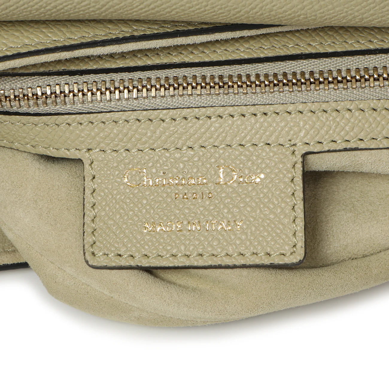 Christian Dior Ethereal Green Grained Calfskin Saddle Bag - Image 5