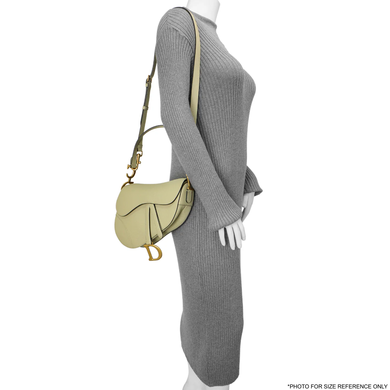 Christian Dior Ethereal Green Grained Calfskin Saddle Bag - Image 7