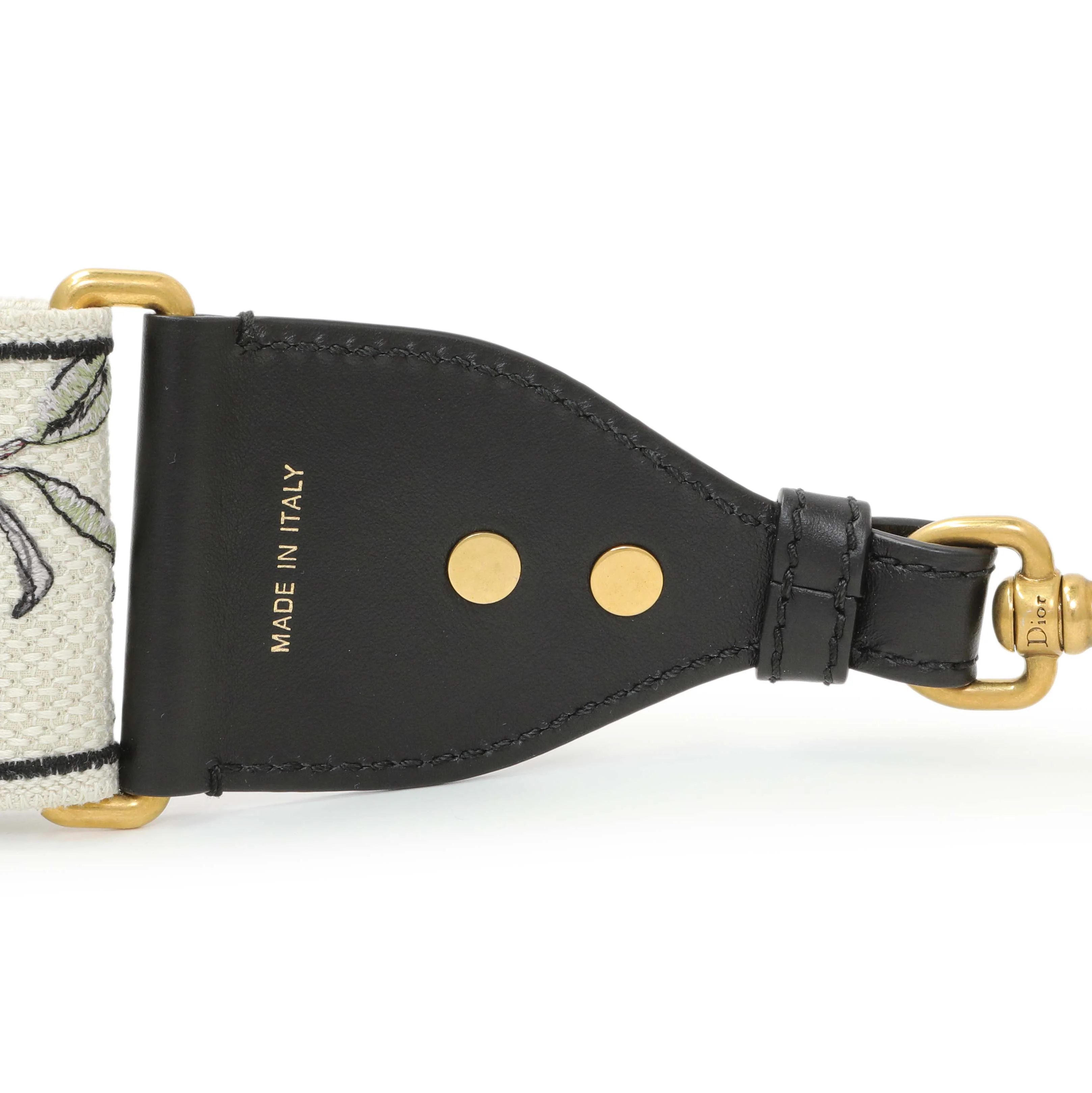 Christian Dior Floral Embroidered Adjustable Shoulder Strap - Image 3