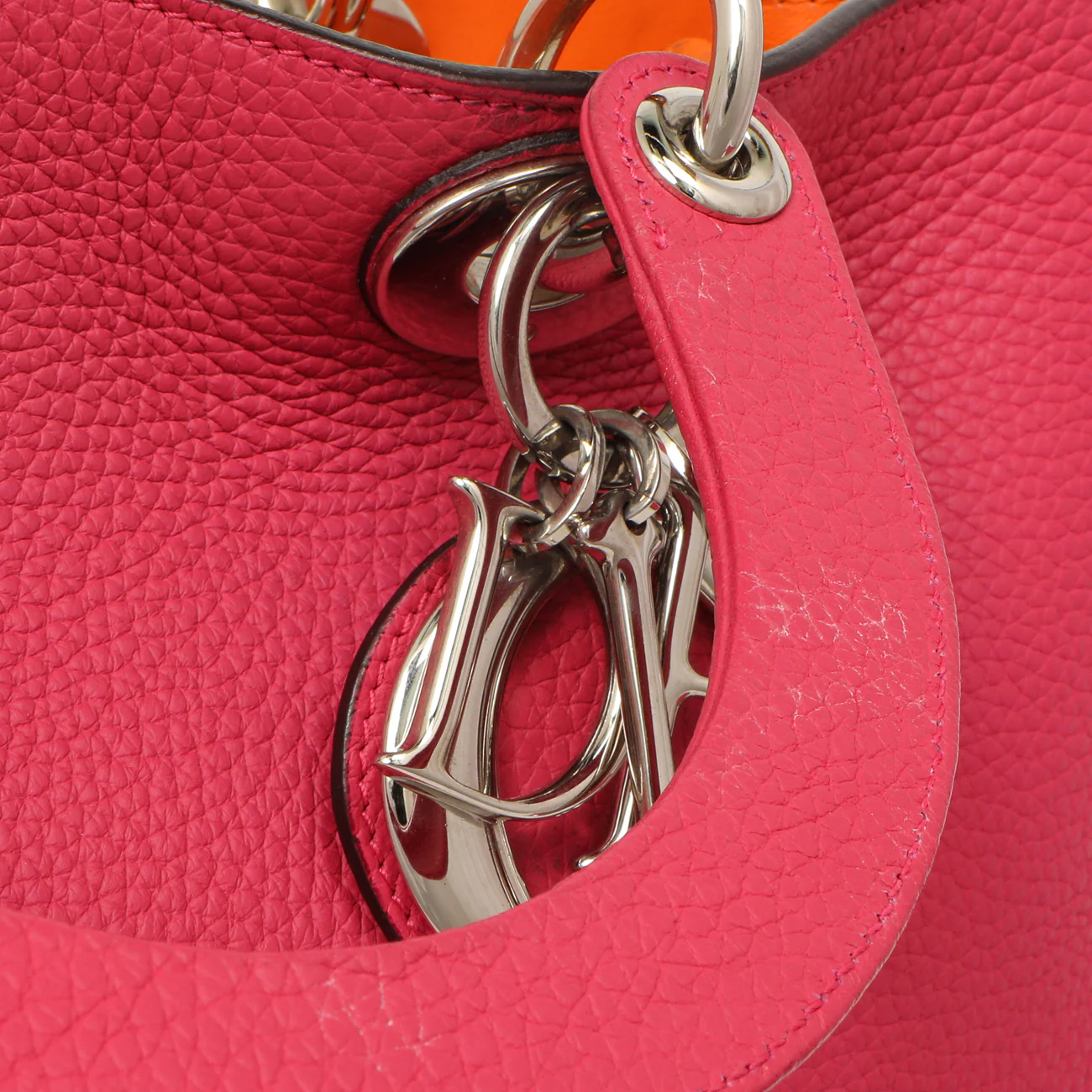 Christian Dior Fuchsia Bullcalf Medium Diorissimo Tote - Image 16