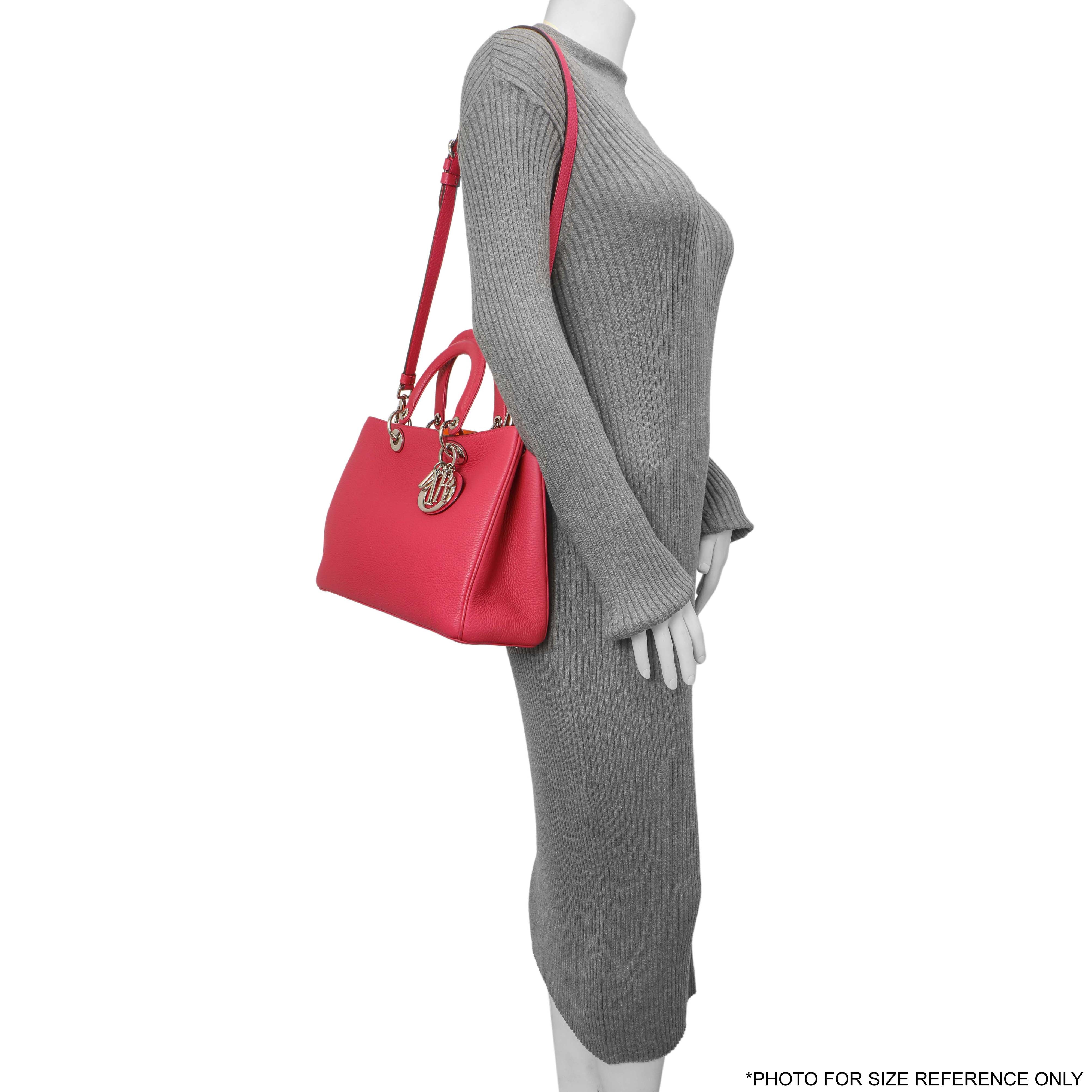 Christian Dior Fuchsia Bullcalf Medium Diorissimo Tote - Image 17