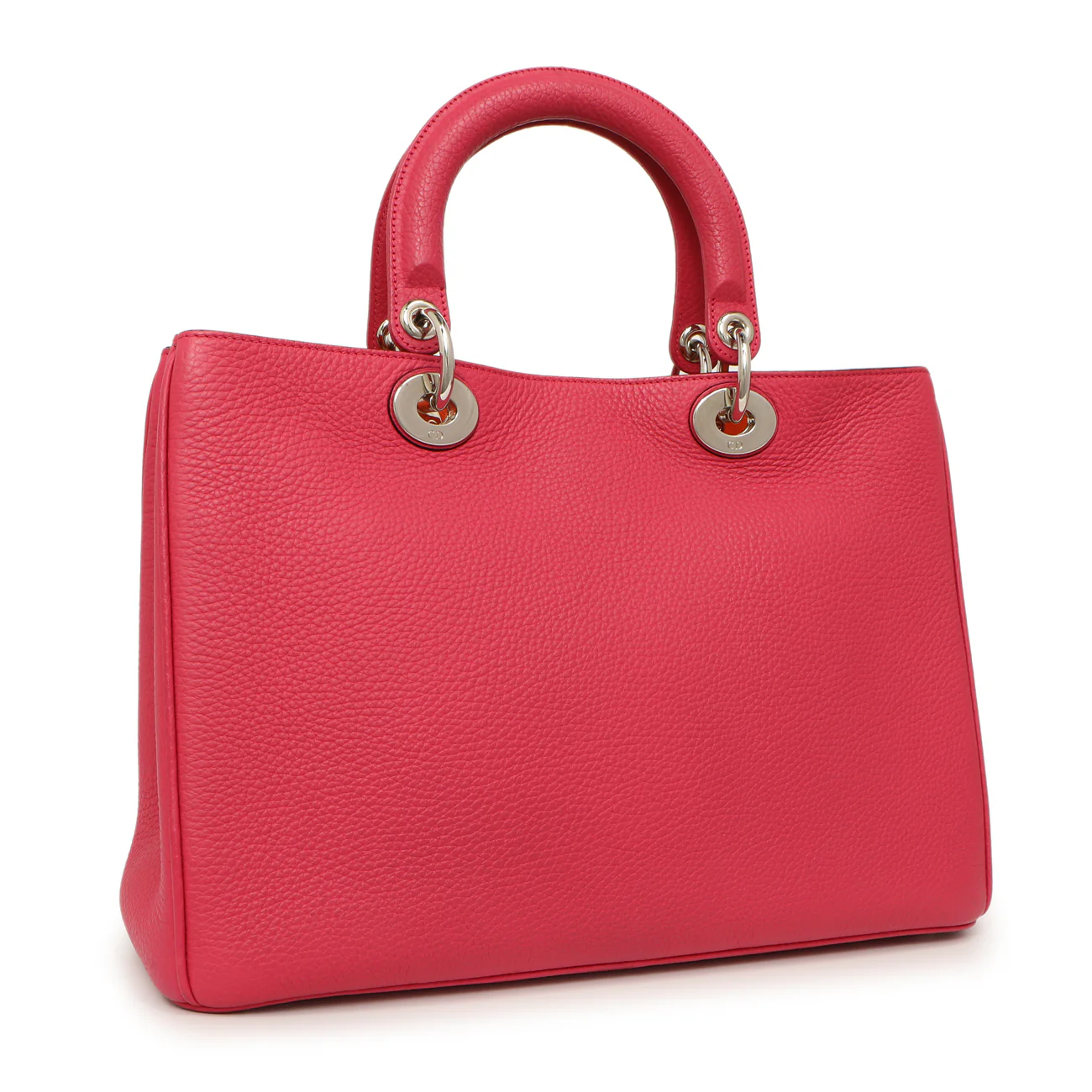 Christian Dior Fuchsia Bullcalf Medium Diorissimo Tote - Image 2