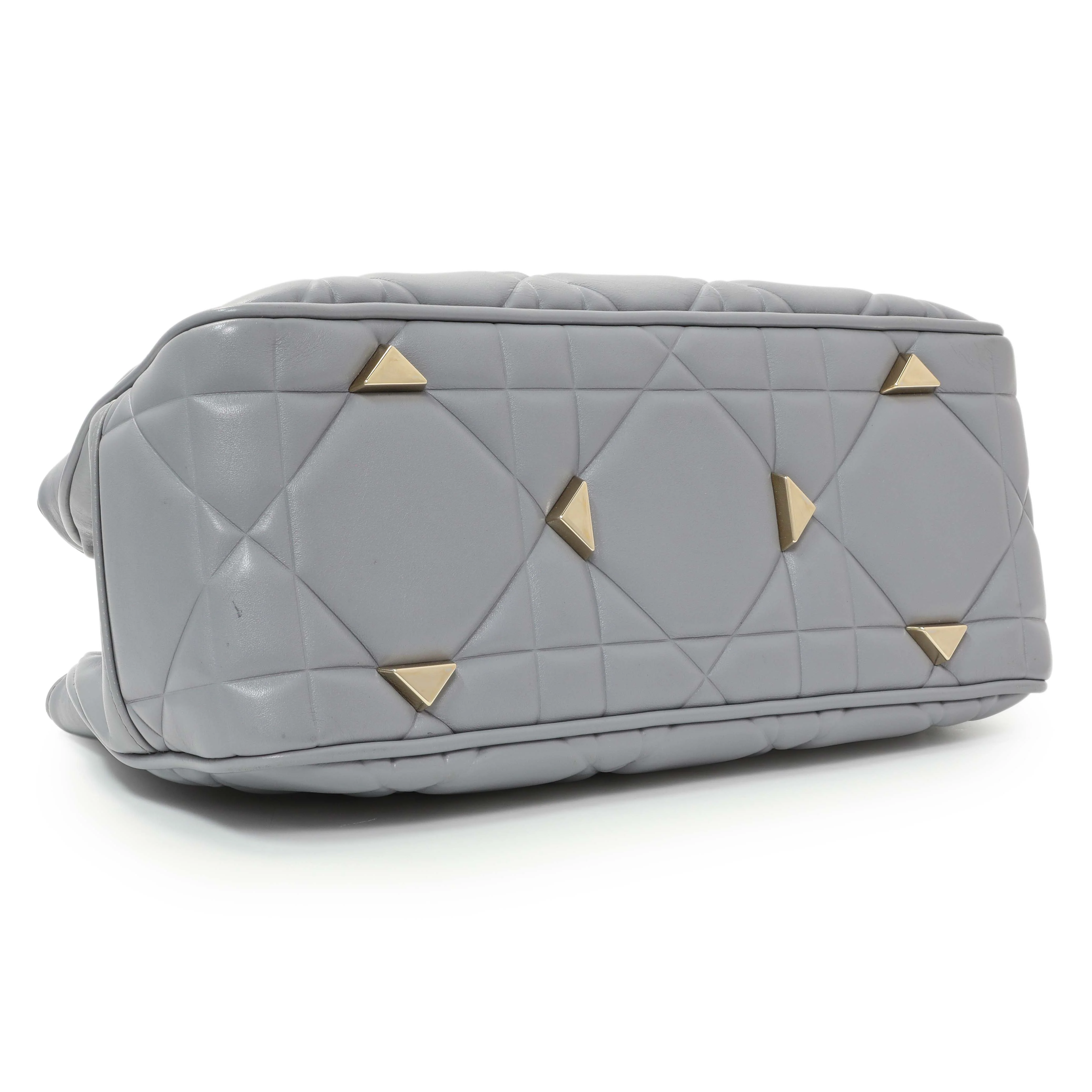 Christian Dior Grey Calfskin Cannage Medium The Lady 95.22 - Image 3