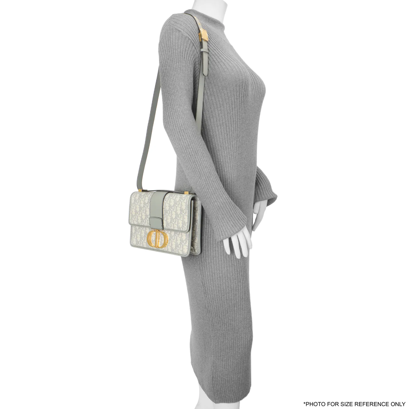Christian Dior Grey Oblique 30 Montaigne Flap Bag - Image 11