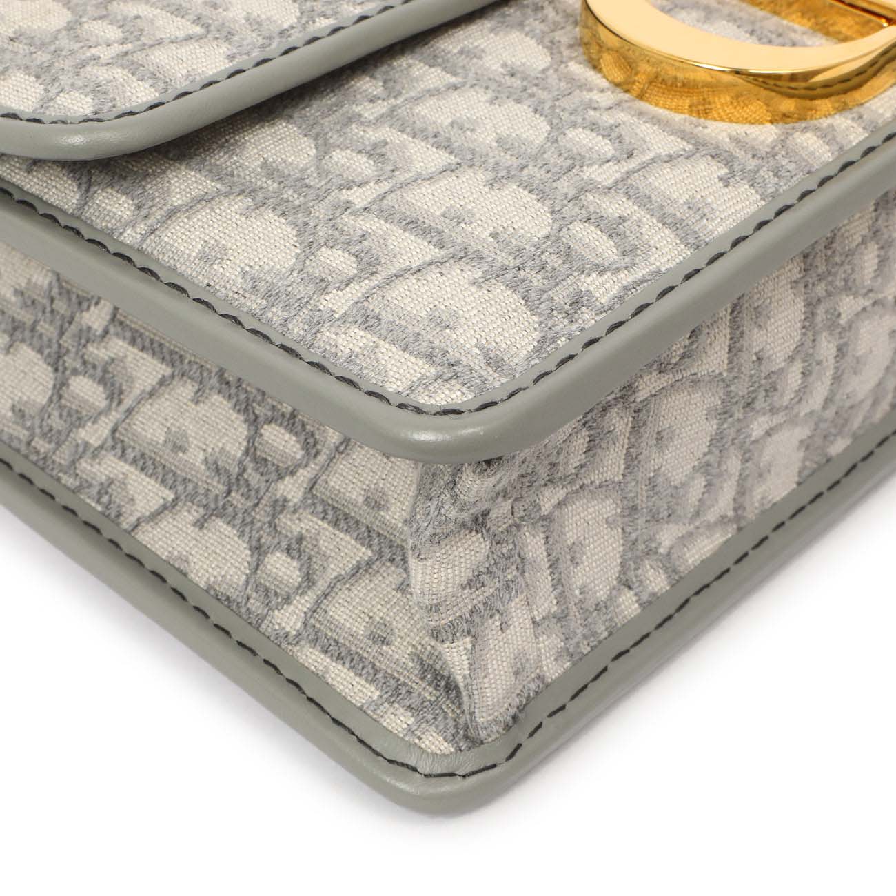 Christian Dior Grey Oblique 30 Montaigne Flap Bag - Image 4