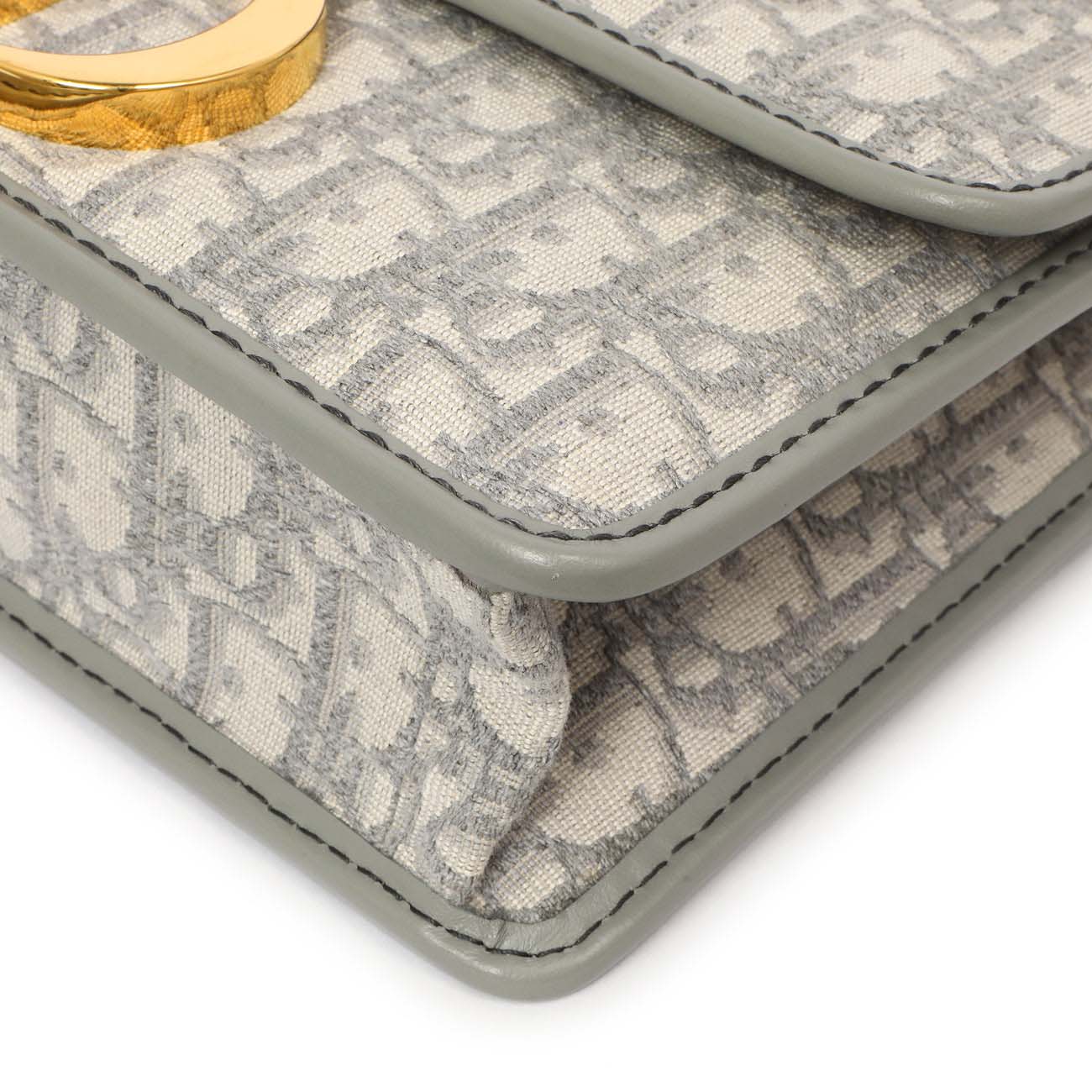 Christian Dior Grey Oblique 30 Montaigne Flap Bag - Image 5