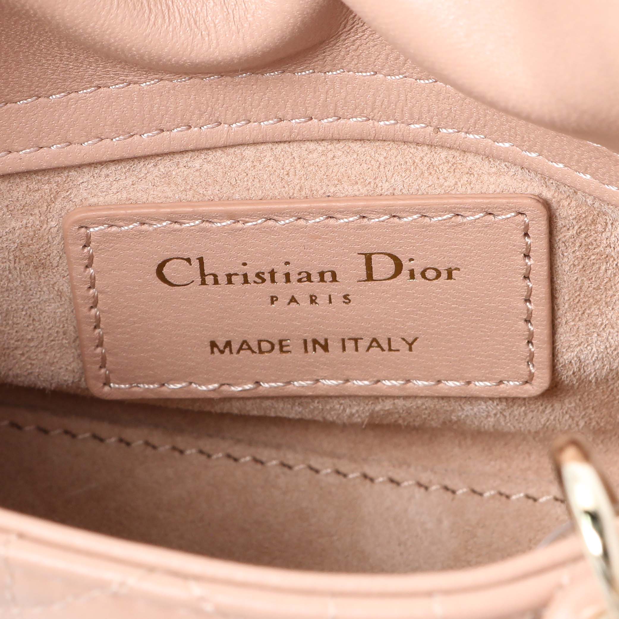 Christian Dior Lambskin Cannage Micro Lady Dior - Image 5