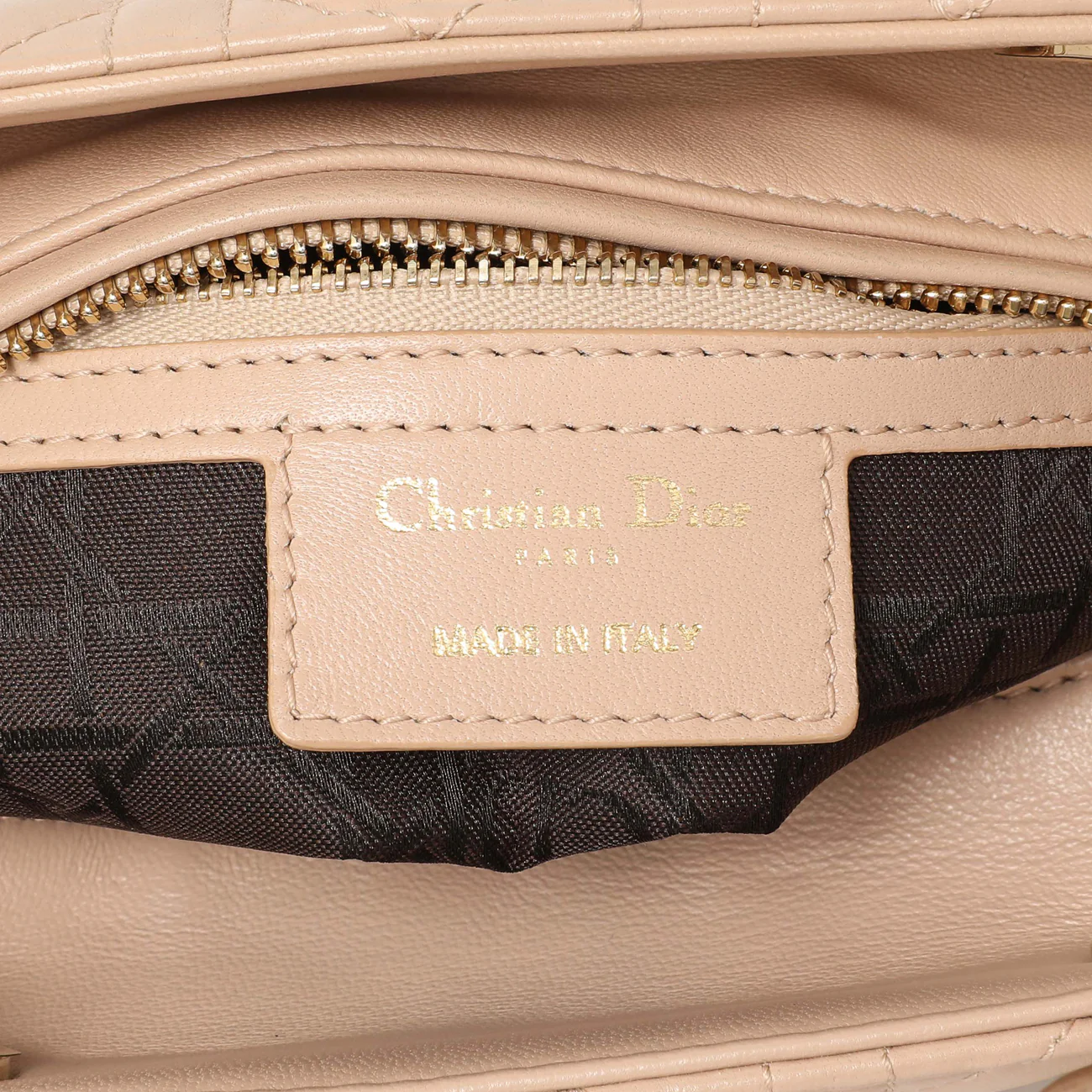 Christian Dior Light Pink Lambskin Cannage Medium Lady Dior - Image 9