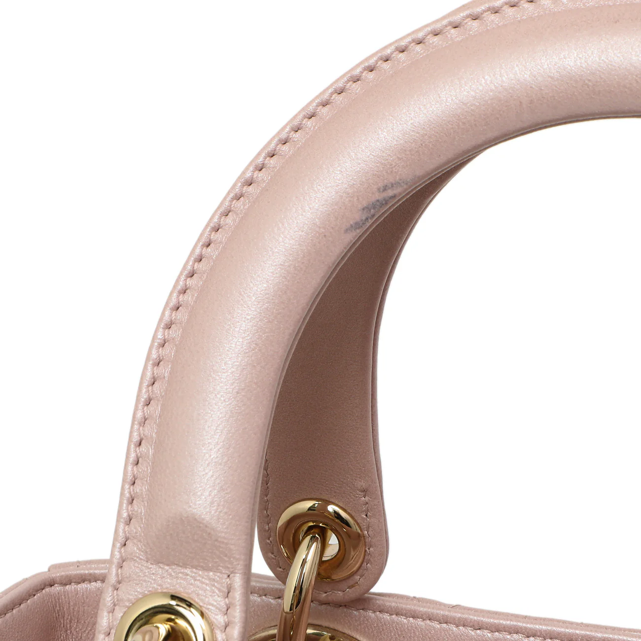 Christian Dior Lotus Metallic Lambskin Cannage Medium Lady Dior - Image 13