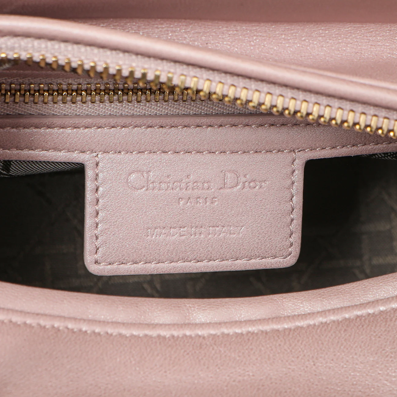 Christian Dior Lotus Metallic Lambskin Cannage Medium Lady Dior - Image 9