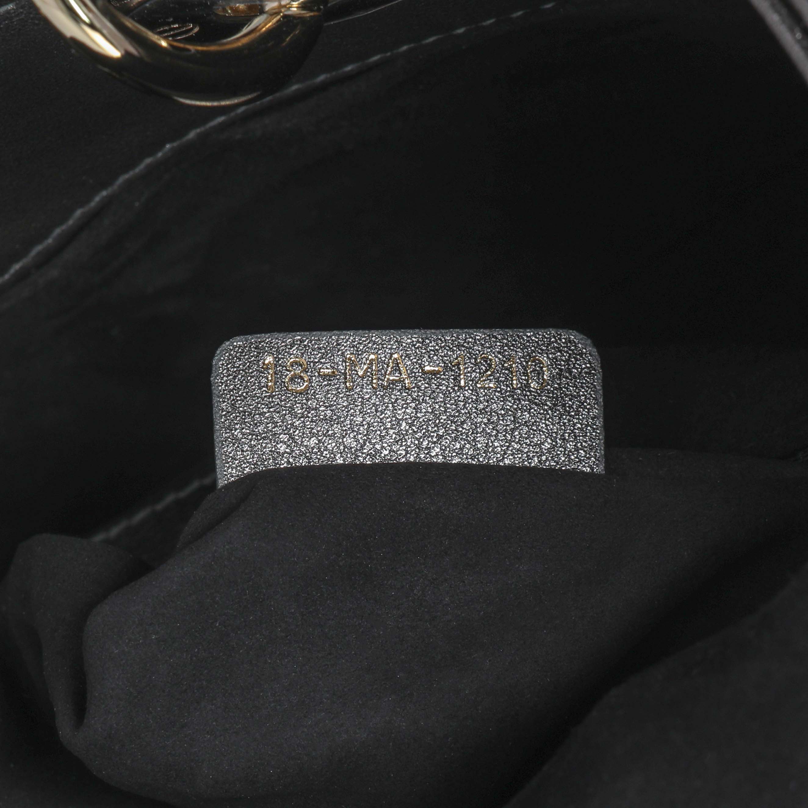 Christian Dior Metallic Grey Lambskin Cannage Small Small My ABCDior Lady Dior - Image 6