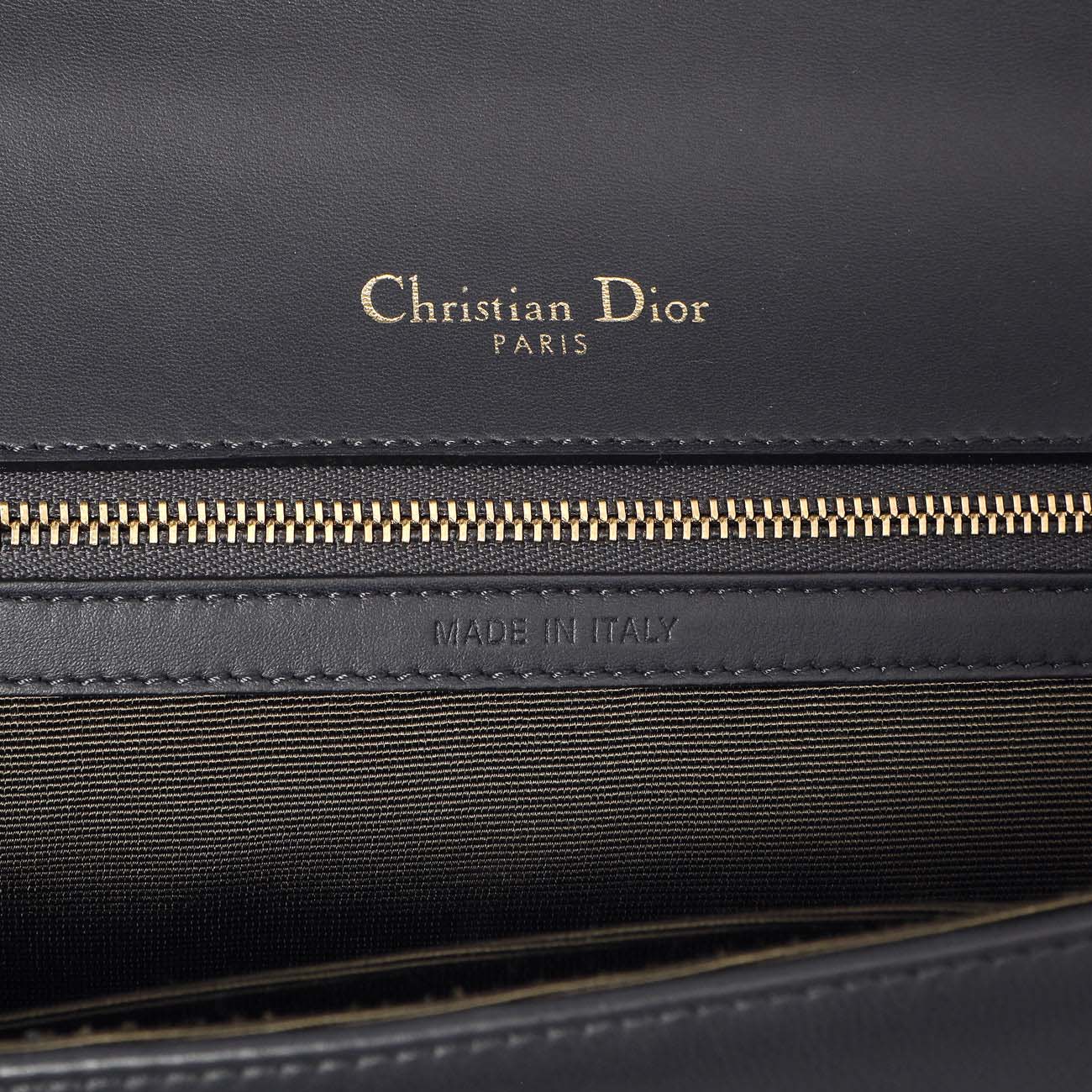 Christian Dior Navy Lambskin Medium Diorama - Image 10