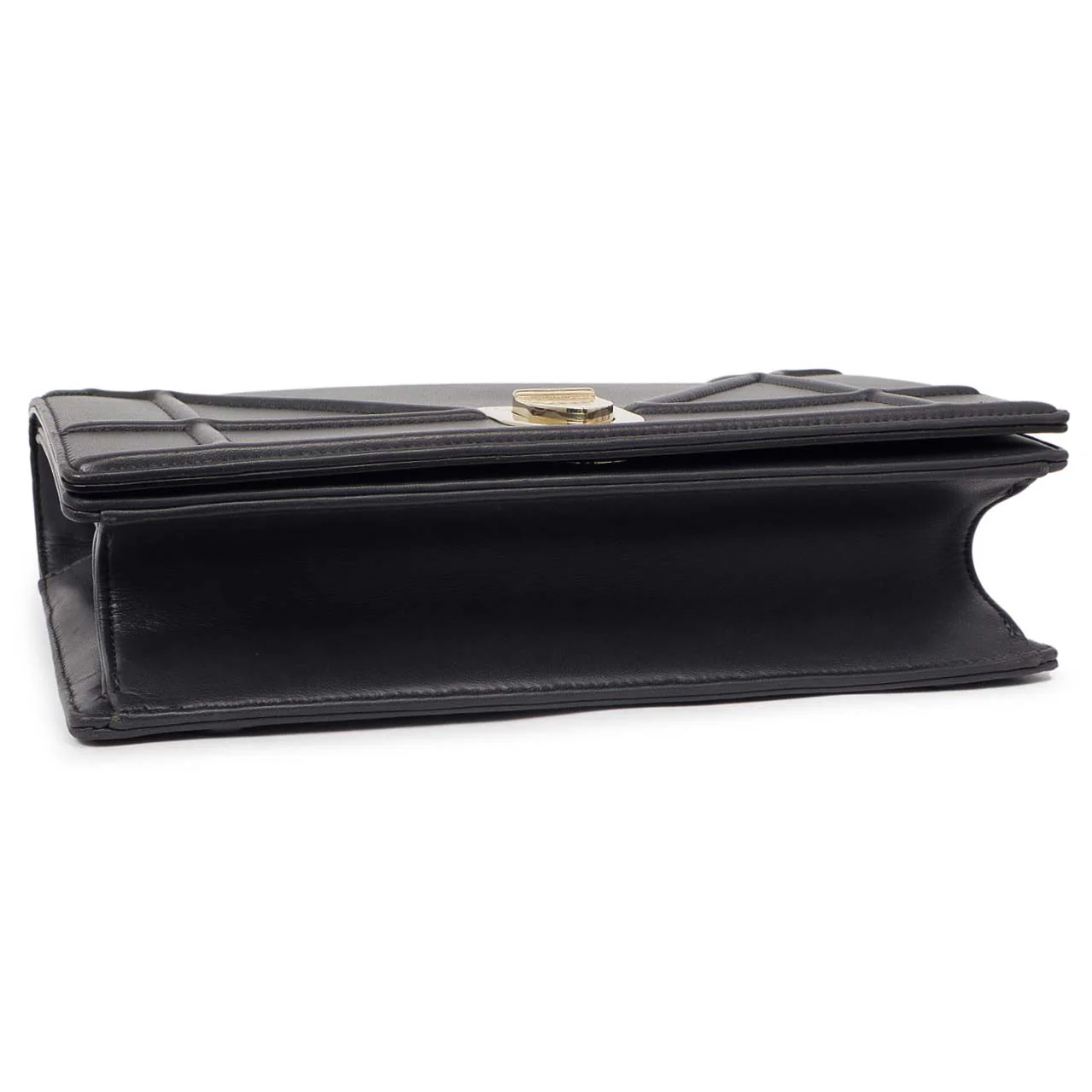 Christian Dior Navy Lambskin Medium Diorama - Image 4