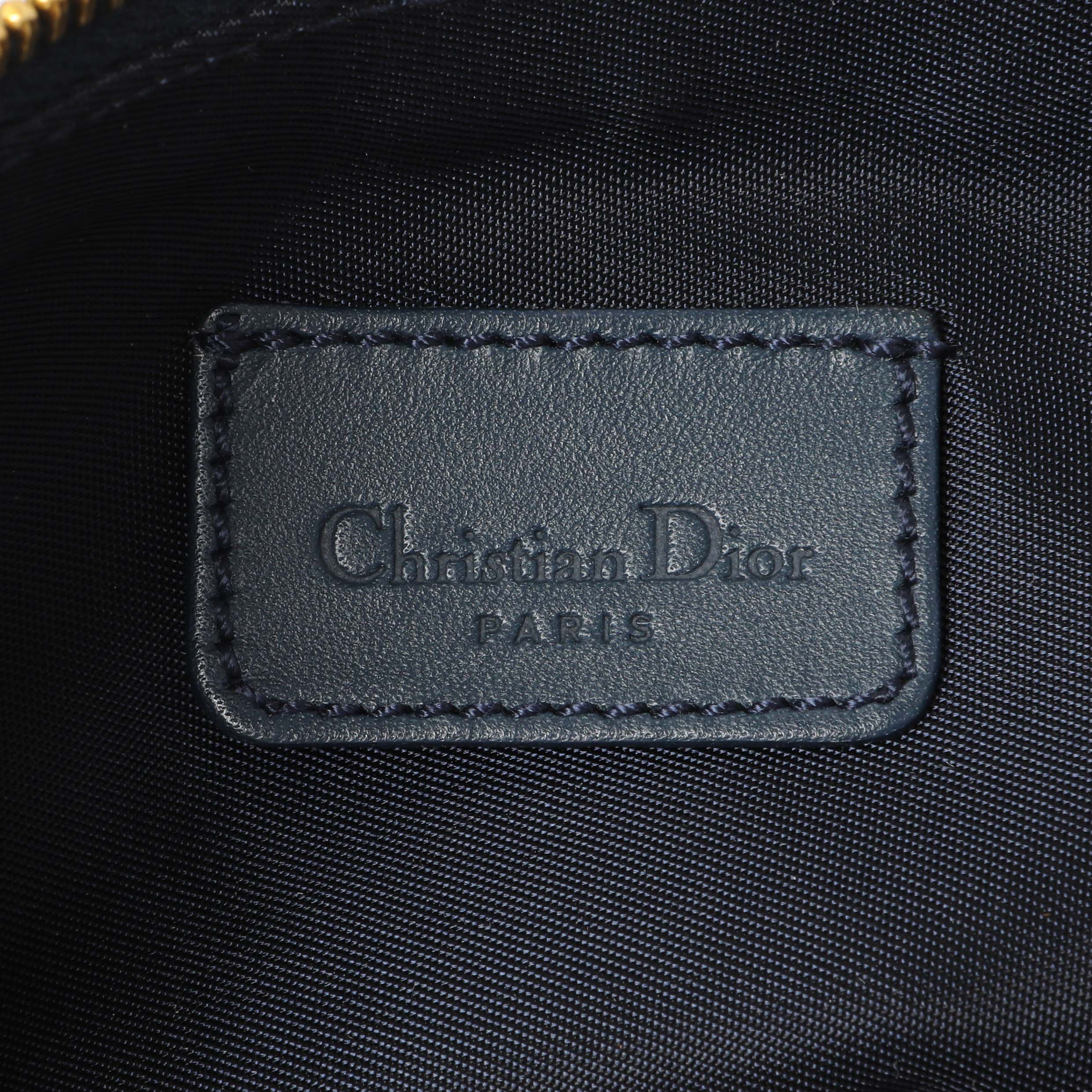 Christian Dior Navy Monogram Mini Saddle Pochette - Image 5