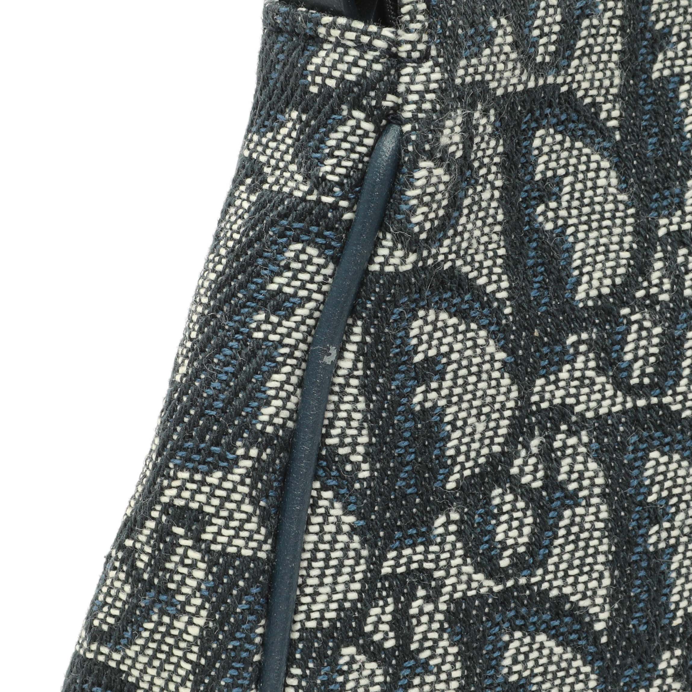 Christian Dior Navy Monogram Mini Saddle Pochette - Image 7