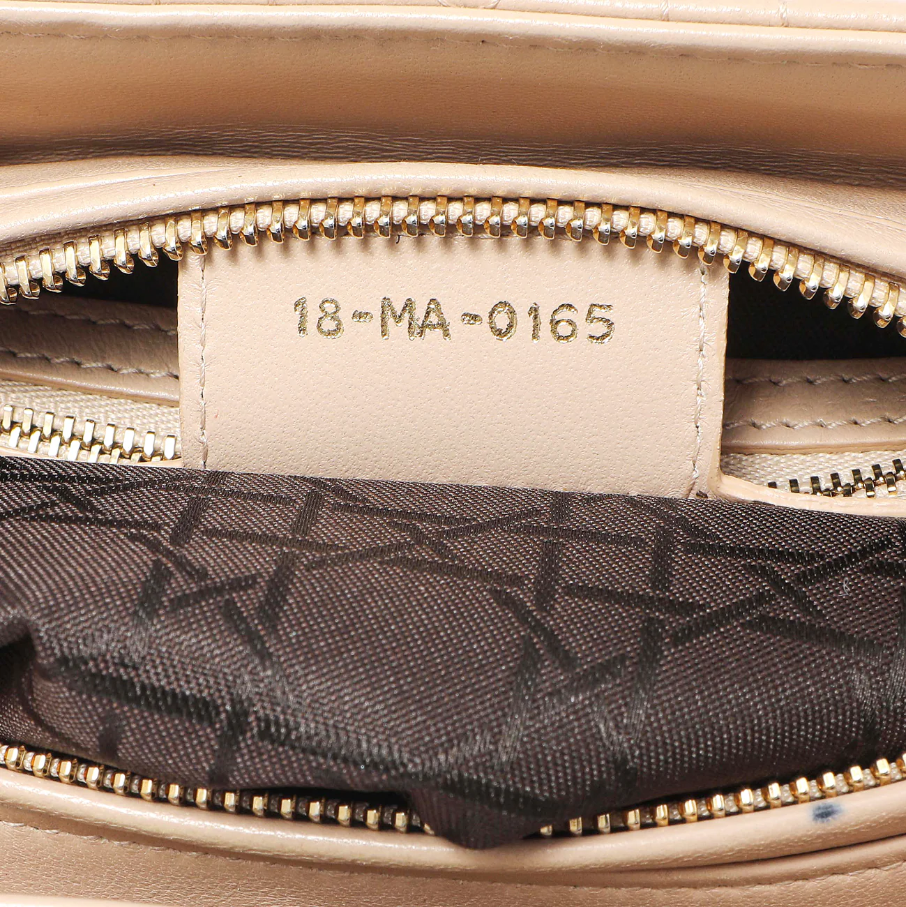 Christian Dior Nude Lambskin Cannage Medium Lady Dior - Image 10