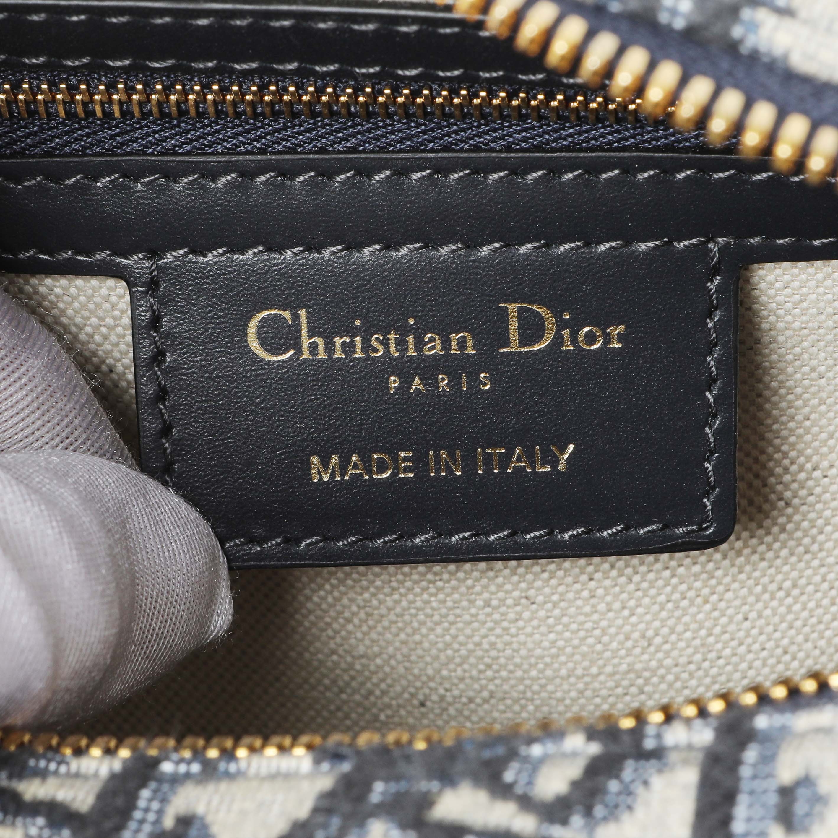 Christian Dior Oblique Groove 25 Bowling Bag - Image 5