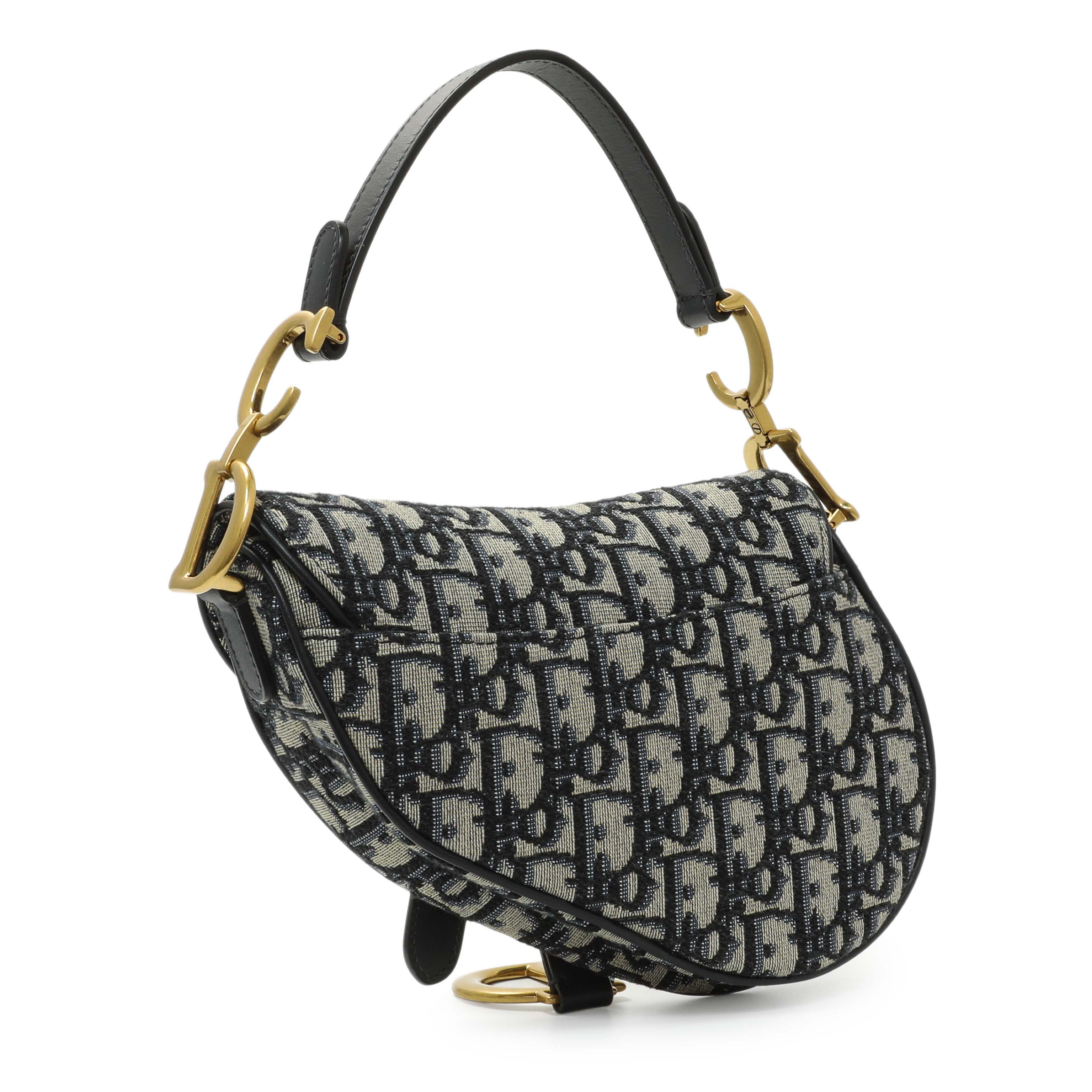 Christian Dior Oblique Mini Saddle Bag - Image 2