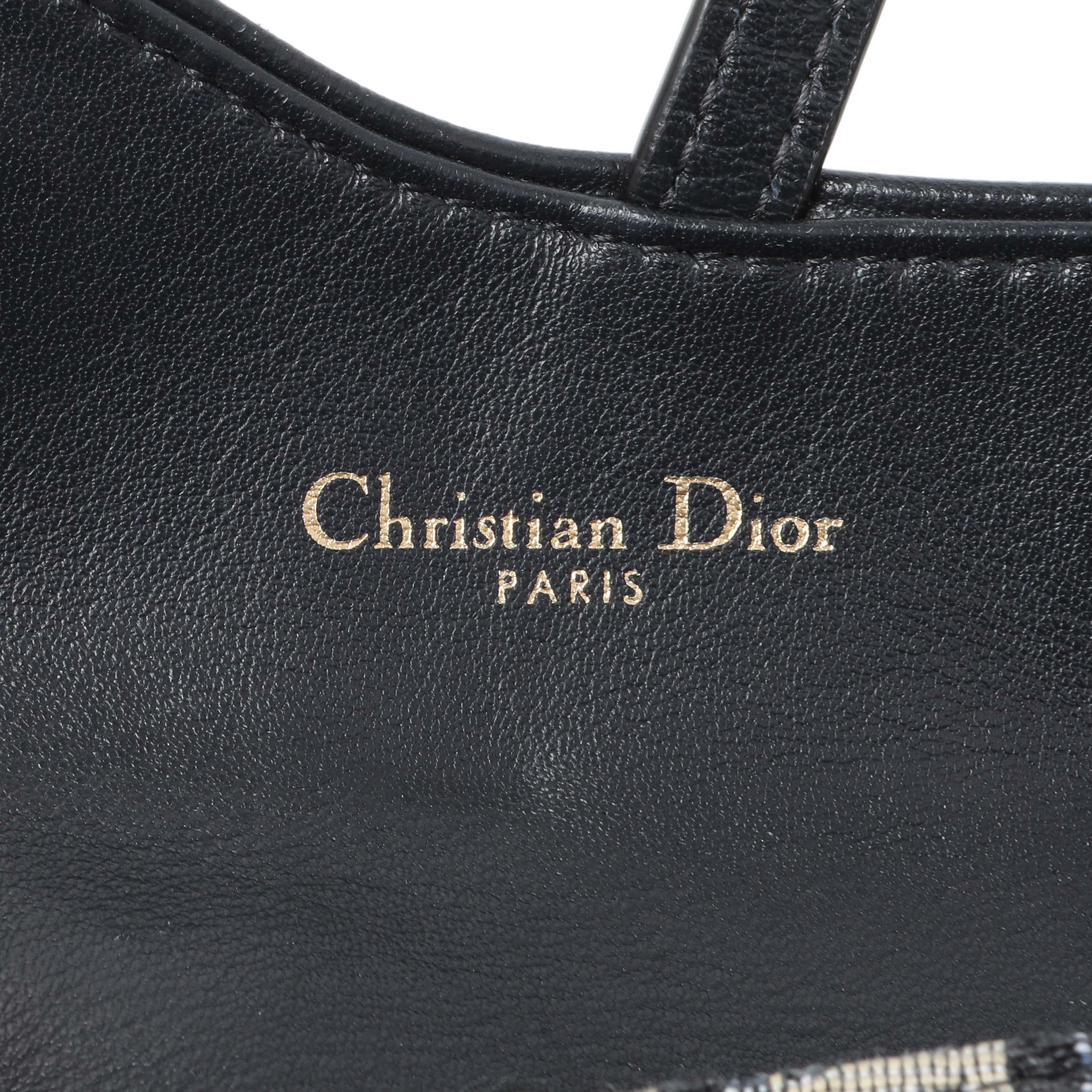 Christian Dior Oblique Nano Saddle Chain Pouch - Image 5