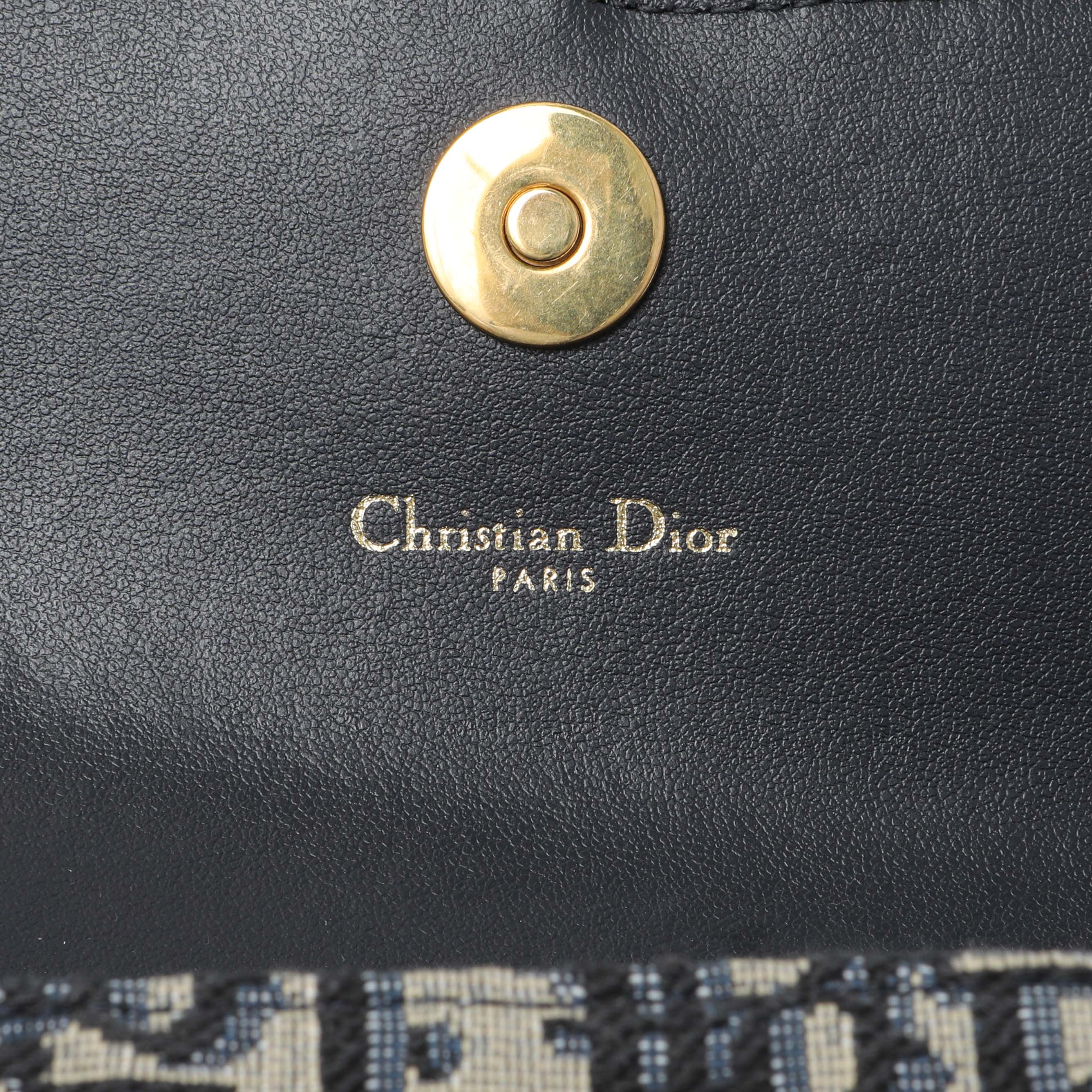 Christian Dior Oblique Saddle Pouch with Chain - Image 5