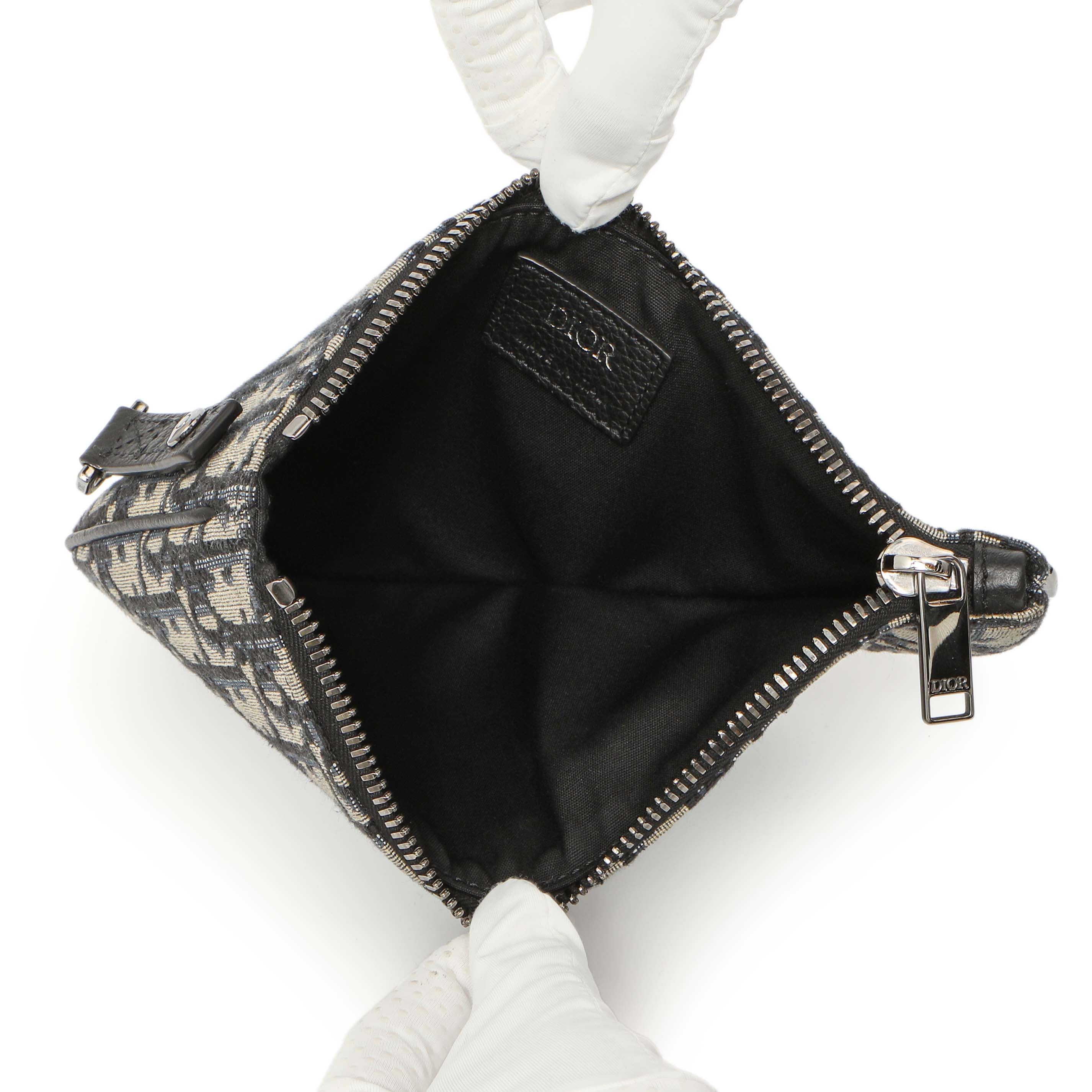 Christian Dior Oblique Saddle Triple Pouch - Image 12