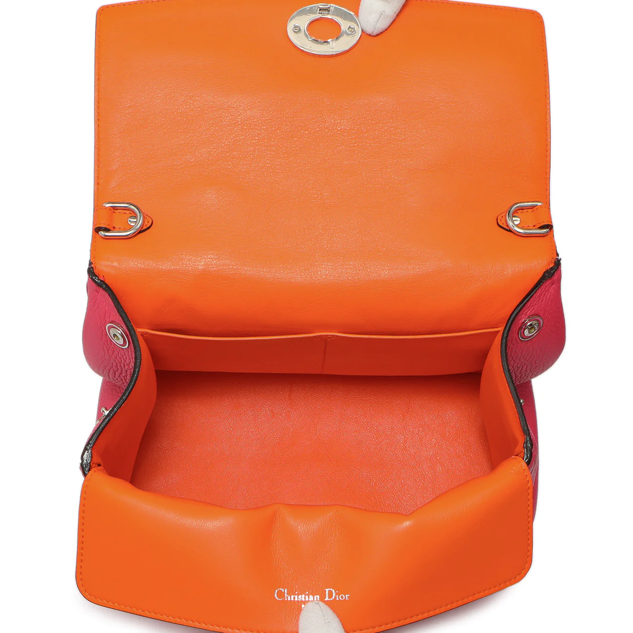 Christian Dior Pink Bullcalf Small Be Dior Flap - Image 8