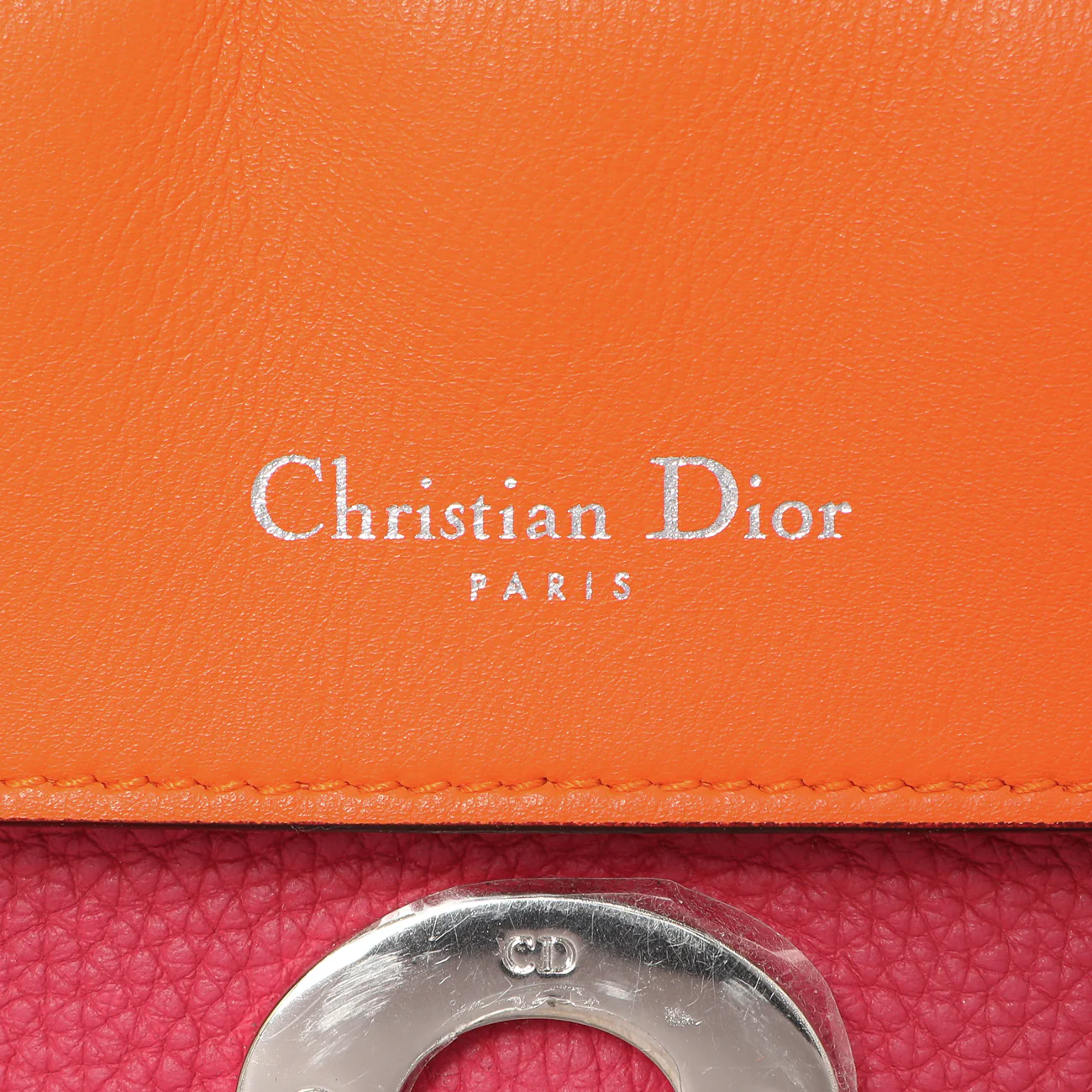 Christian Dior Pink Bullcalf Small Be Dior Flap - Image 9