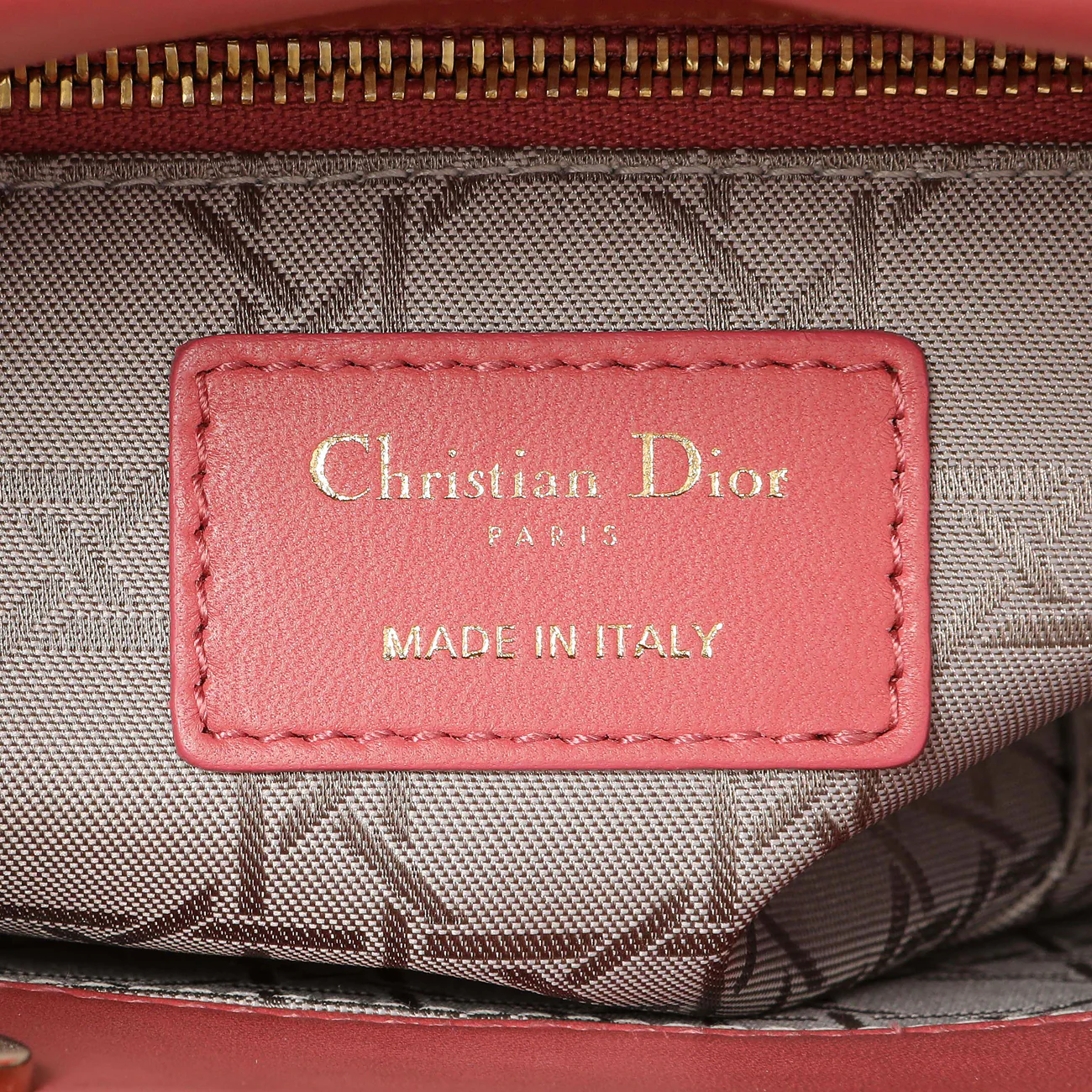 Christian Dior Pink Lambskin Cannage Small My ABCDior Lady Dior - Image 9