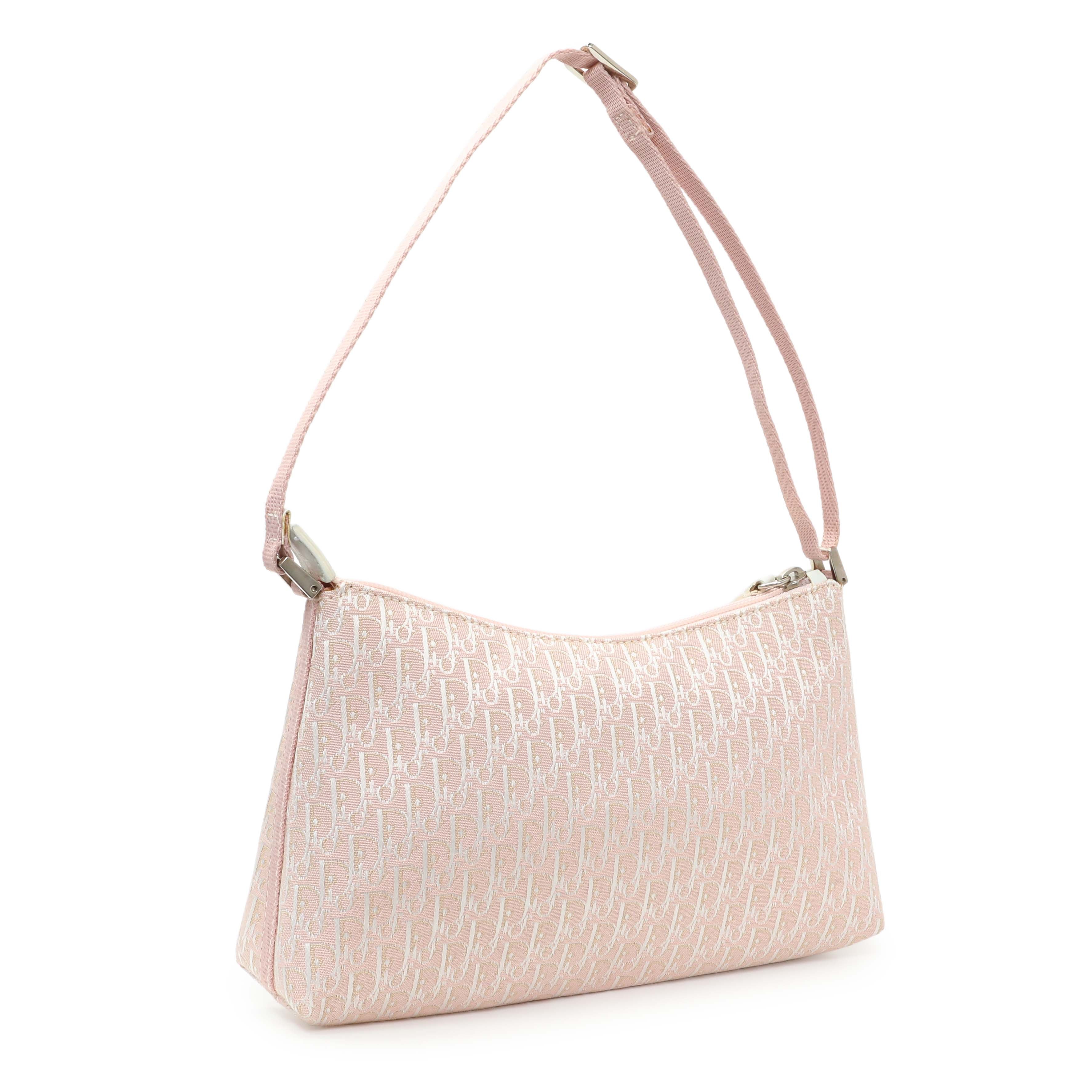 Christian Dior Pink Monogram Shoulder Bag Pochette - Image 2