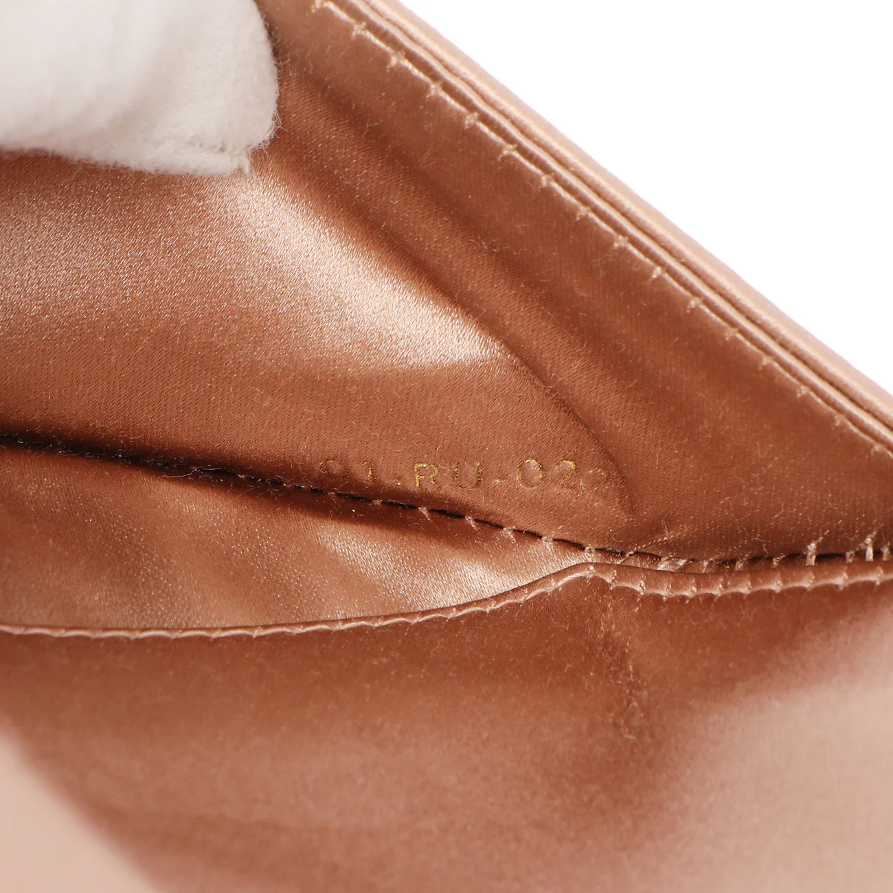 Christian Dior Powder Beige Satin Crystal Mini Saddle Bag - Image 6