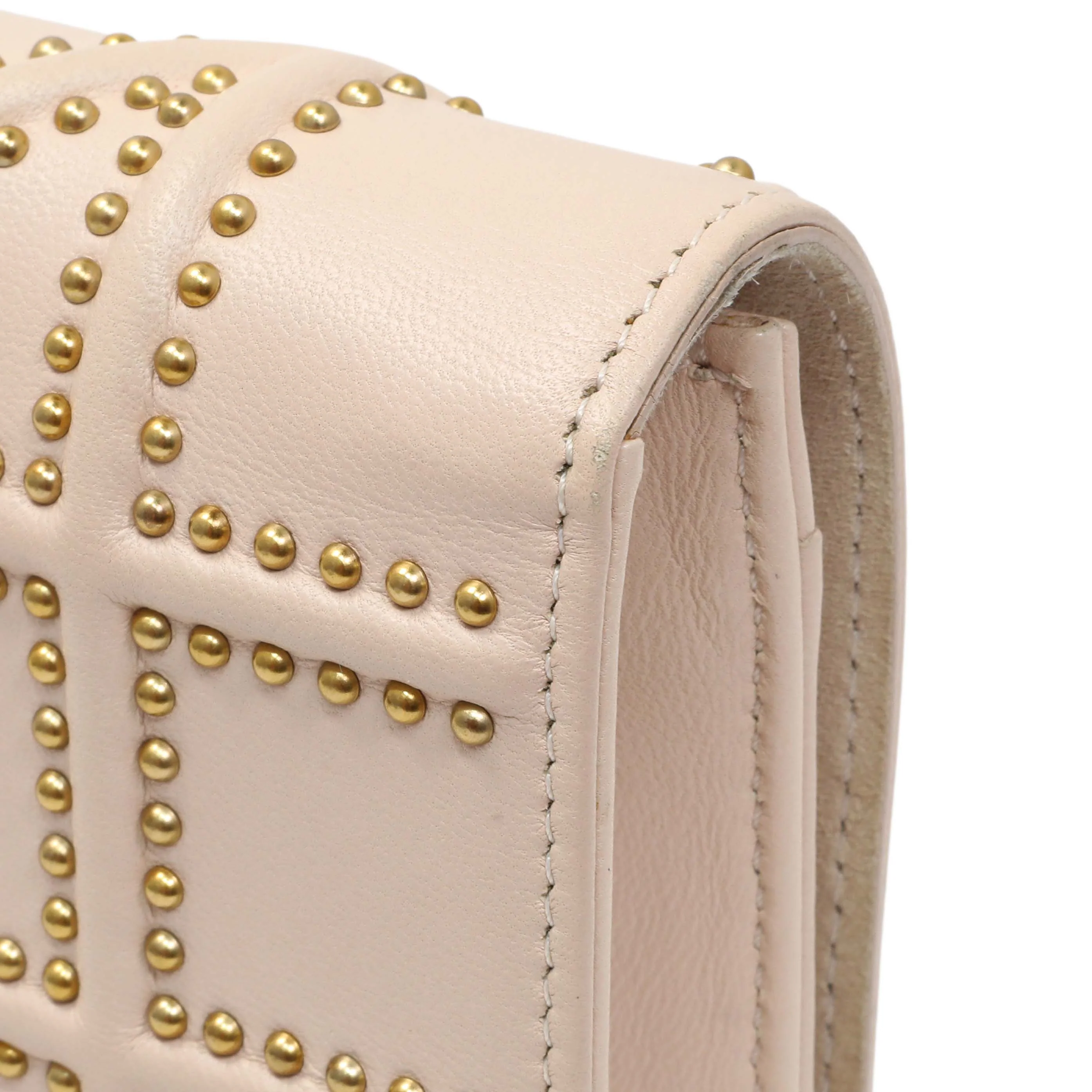 Christian Dior Studded Calfskin Diorama Wallet On Chain - Image 13