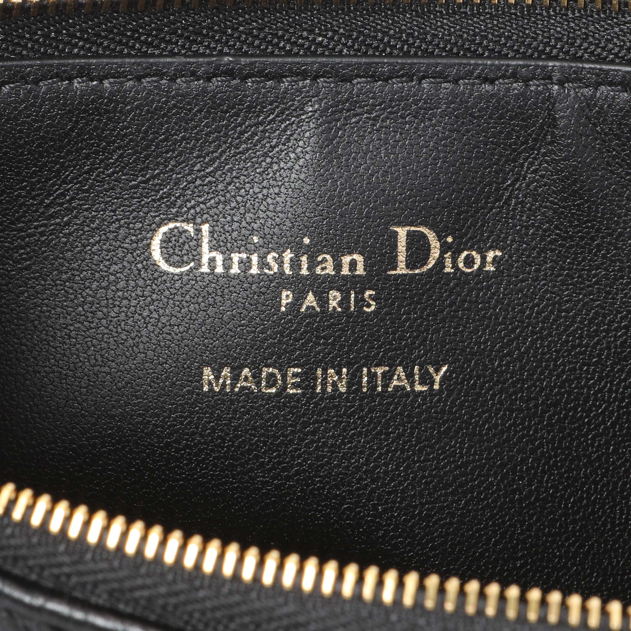 Christian Dior Supple Calfskin Cannage Lady Dior Cosmos Zipped Card Holder - Image 5