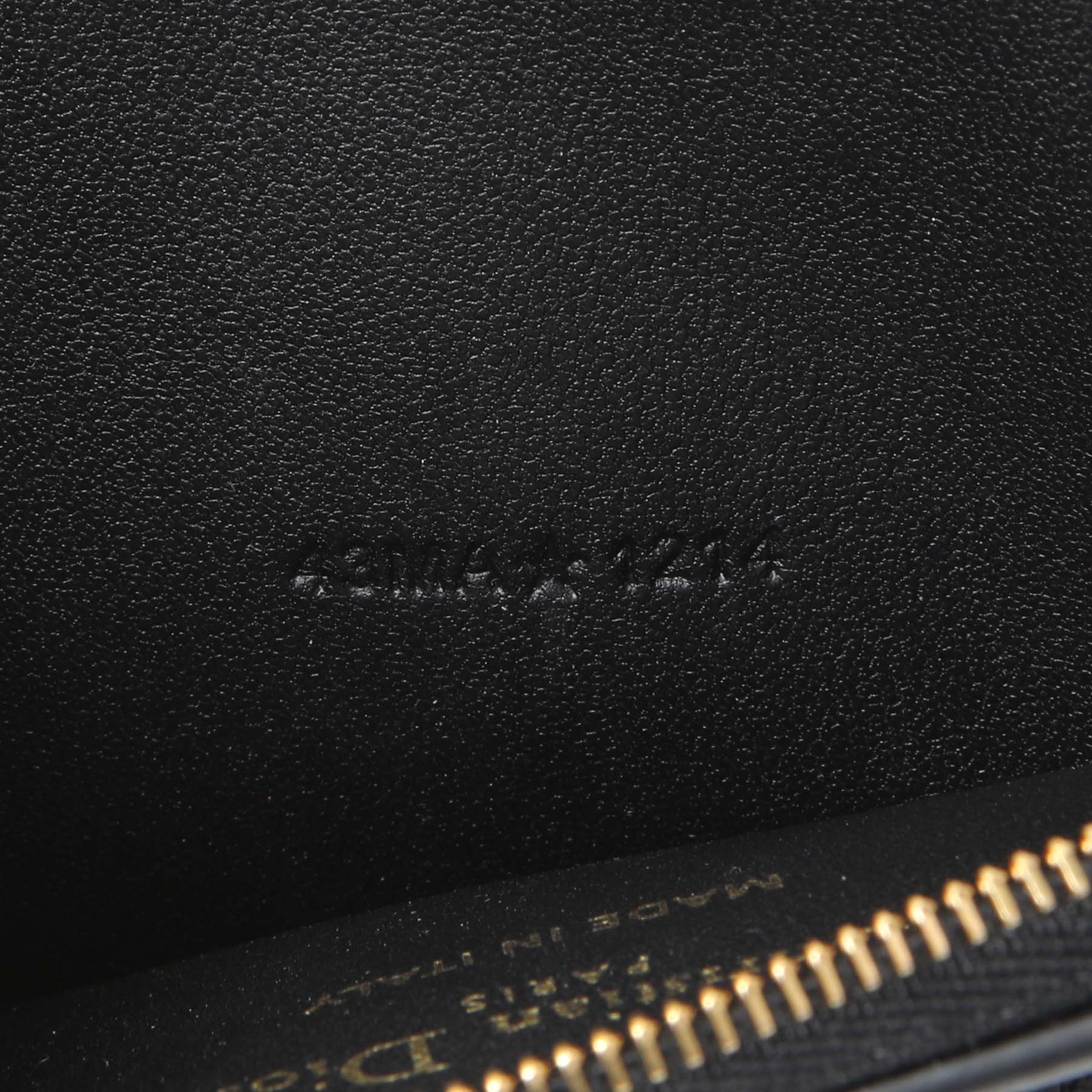 Christian Dior Supple Calfskin Cannage Lady Dior Cosmos Zipped Card Holder - Image 6