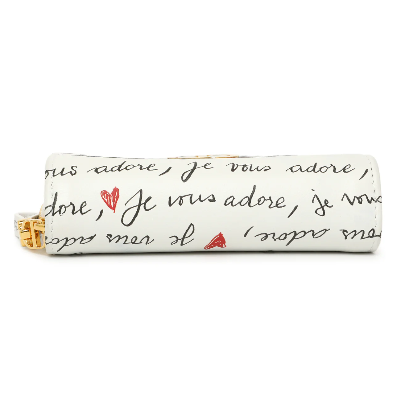 Christian Dior White Calfskin Dioramour Je Vous Adore Caro Scarlet Wallet - Image 3