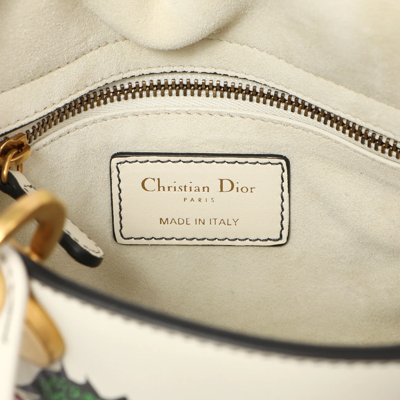 Christian Dior White Calfskin Niki De Saint Phalle Mini Supple Lady Dior - Image 5
