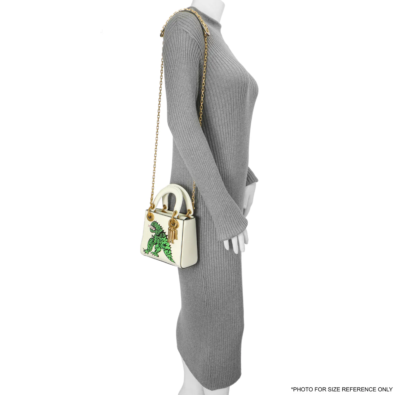 Christian Dior White Calfskin Niki De Saint Phalle Mini Supple Lady Dior - Image 8