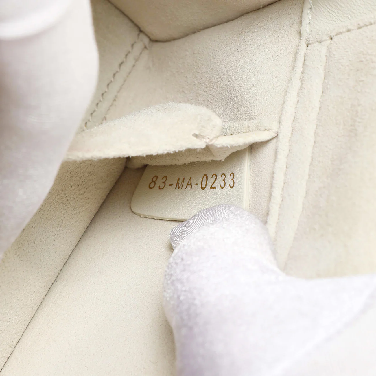 Christian Dior White Lambskin Cannage Small Lady D-Joy - Image 6