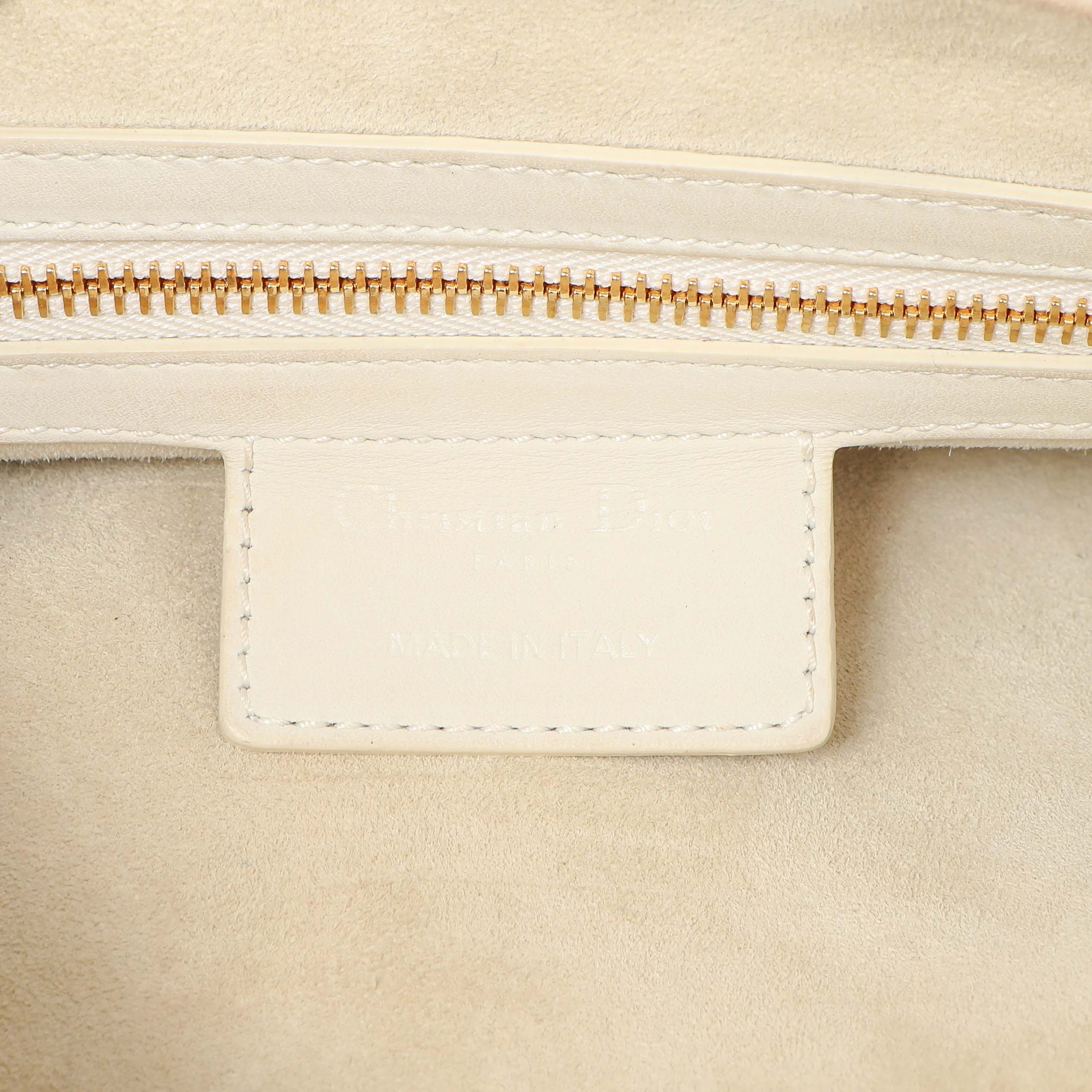 Christian Dior White Ultra Matte Calfskin Saddle Bag - Image 5