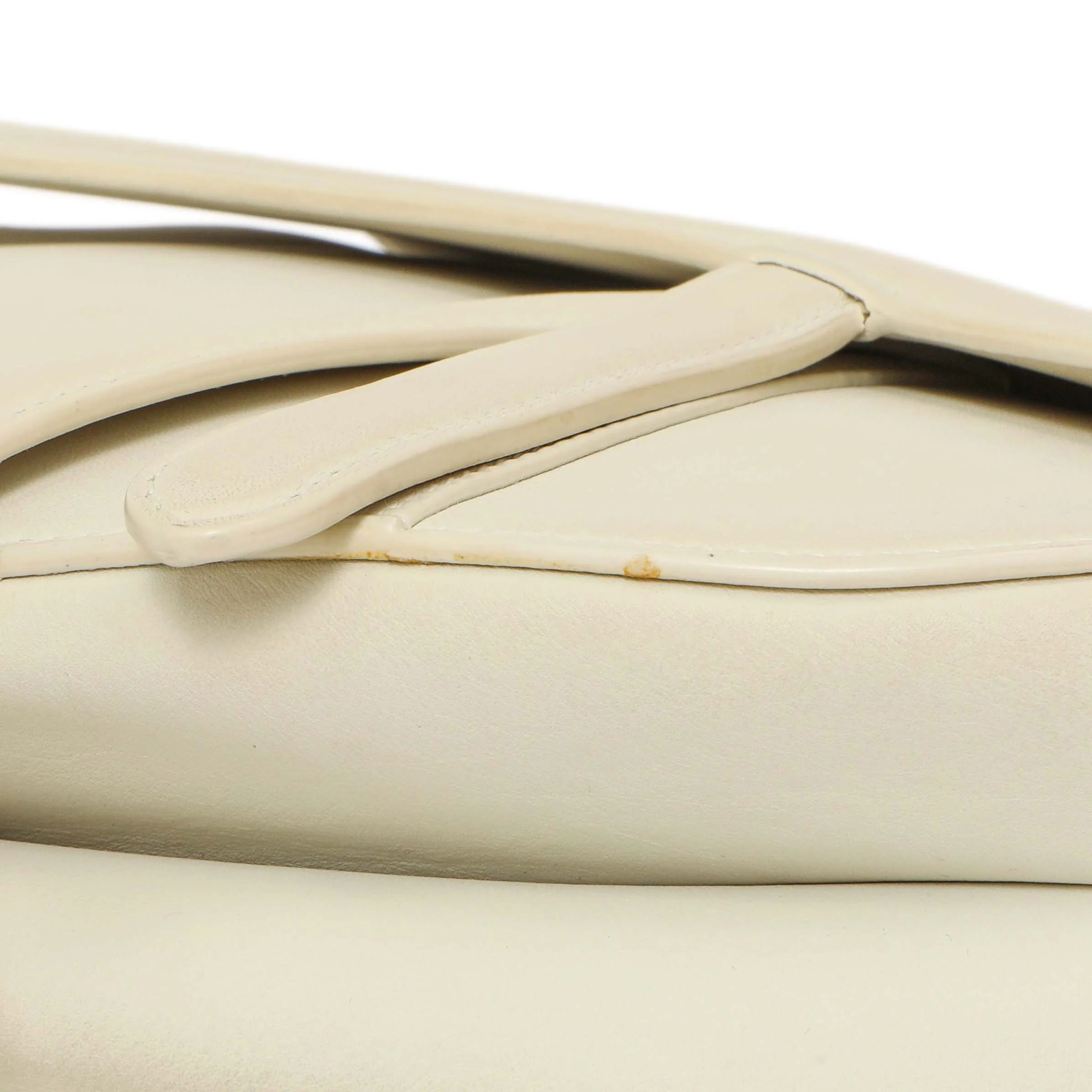 Christian Dior White Ultra Matte Calfskin Saddle Bag - Image 7