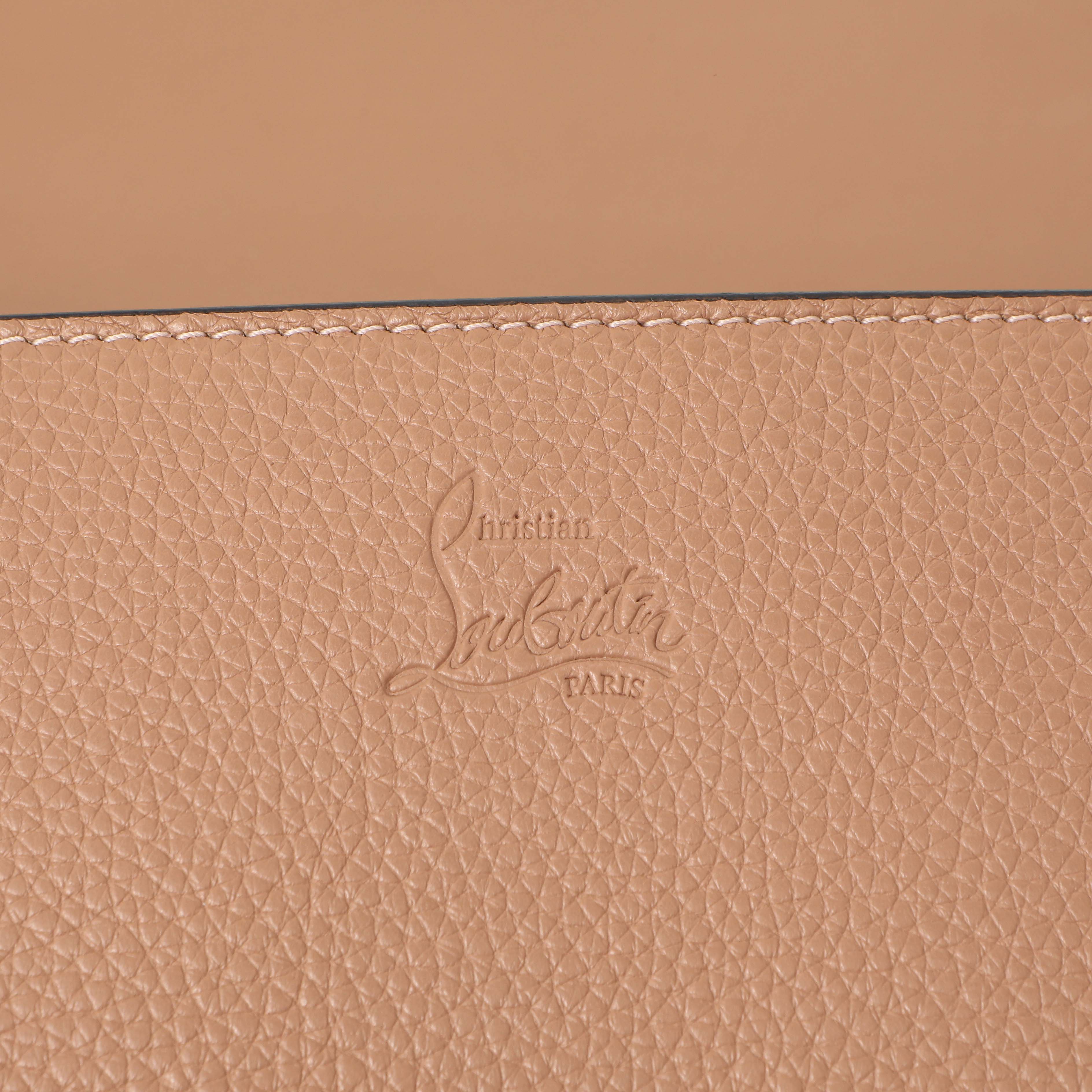 Christian Louboutin Beige Loubinthesky Paloma Clutch - Image 5