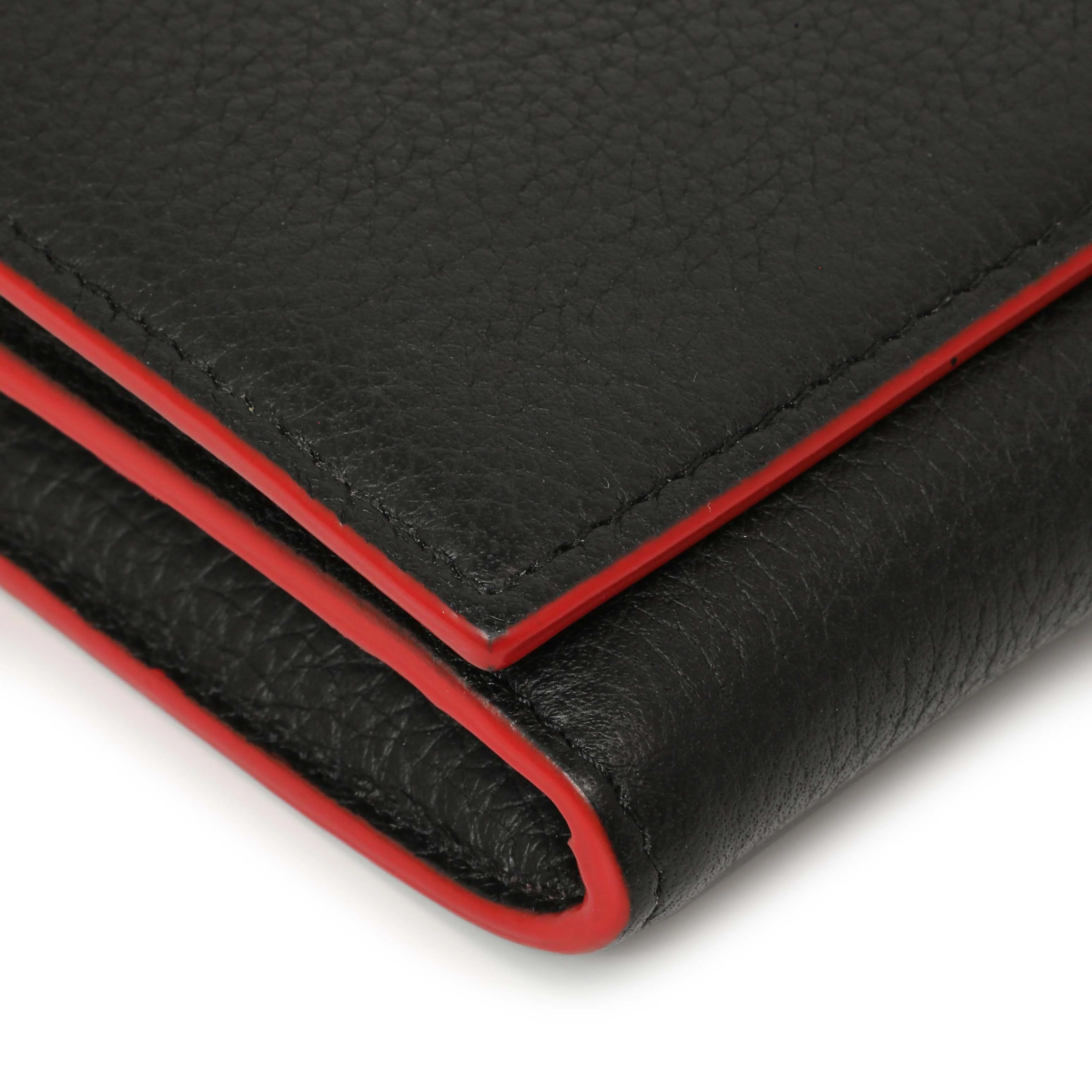 Christian Louboutin Black Calfskin Boudoir Chain Wallet - Image 4